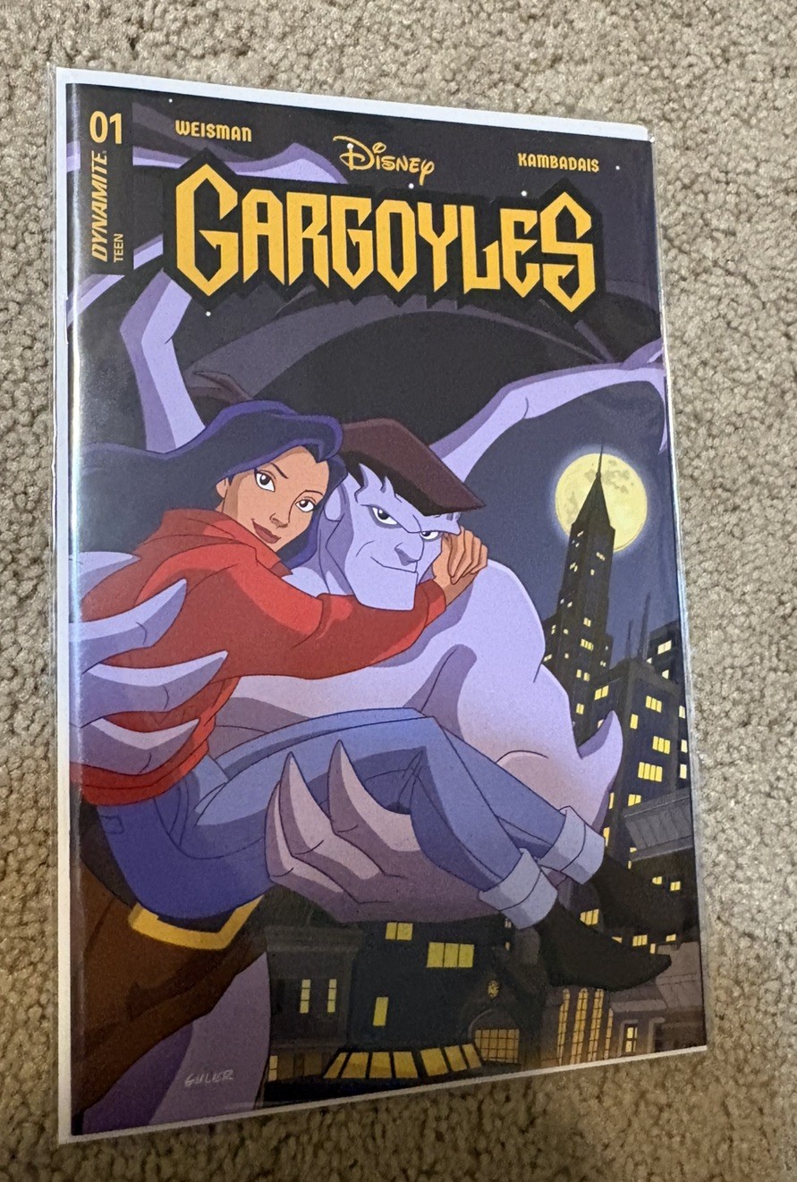 GARGOYLES 1 GREG GULER VARIANT COA /500 DYNAMITE DISNEY COMIC BOOK 2022 UNOPENED GARGOYLES 1 GREG GULER VARIANT COA /500 DYNAMITE DISNEY COMIC BOOK 2022 UNOPENED