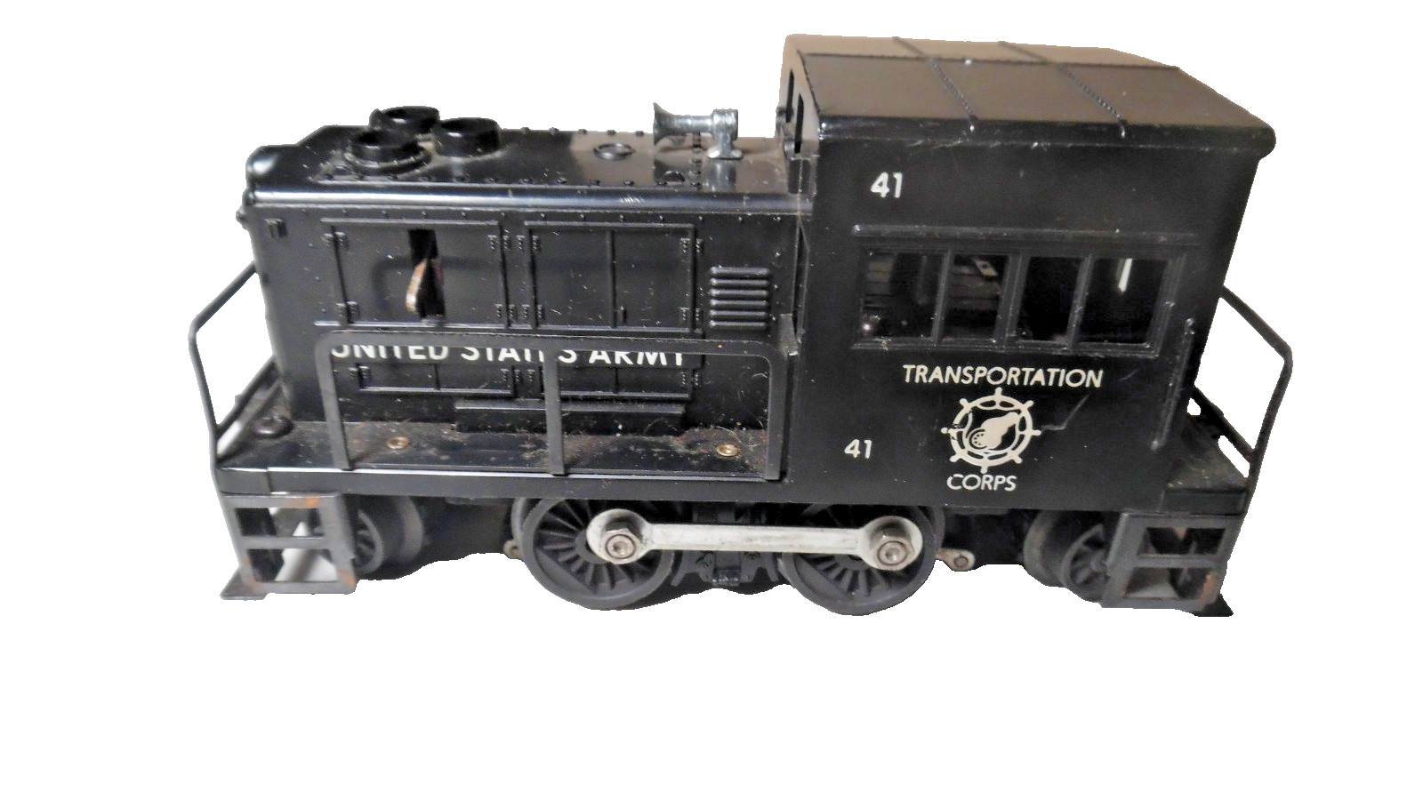 Lionel 41 Vintage /Postwar US Army 0/027 Switcher (no broken struts ) Very Good