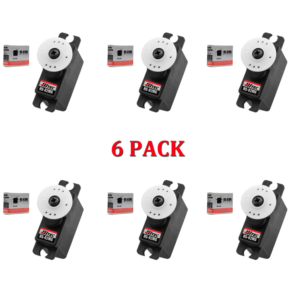 Hitec HS-82MG Micro Metal Gear Servo 6-PACK HS82MG / HS82 / 82MG / 82