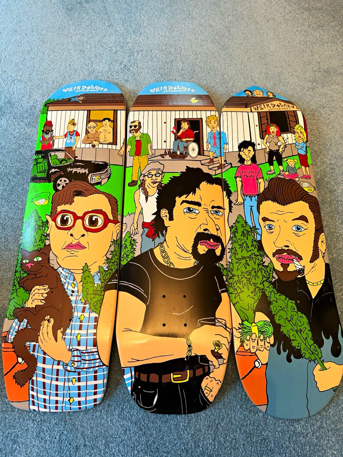 Weird Wood Trailer Park Boys Skateboards Lot of 3 Decks Rare Baker Zero Weird Wood Trailer Park Boys Skateboards Lot of 3 Decks Rare Baker Zero