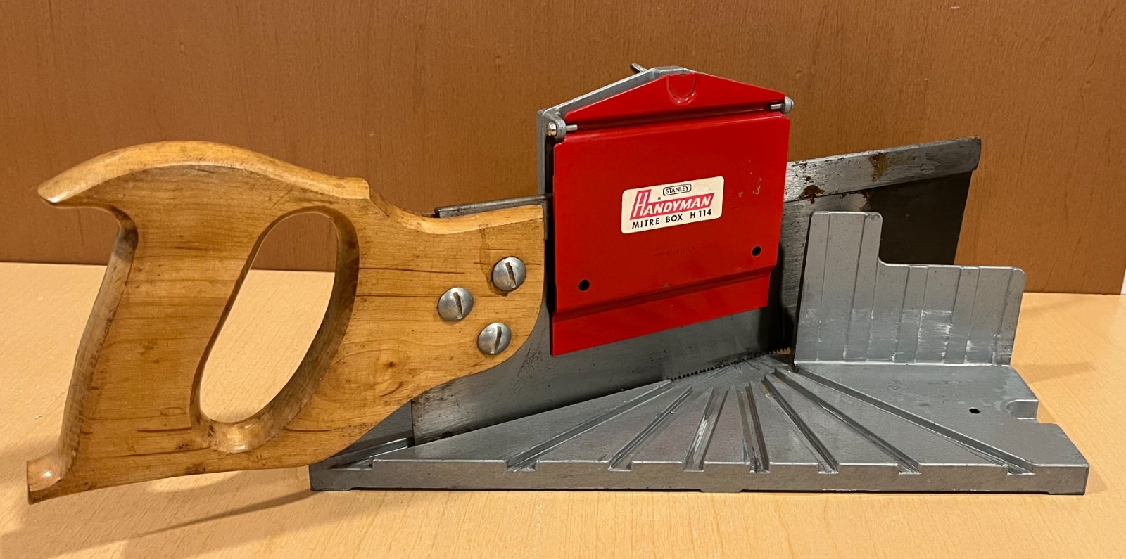 Vintage Stanley Handyman Mitre Box  H114 and 12\