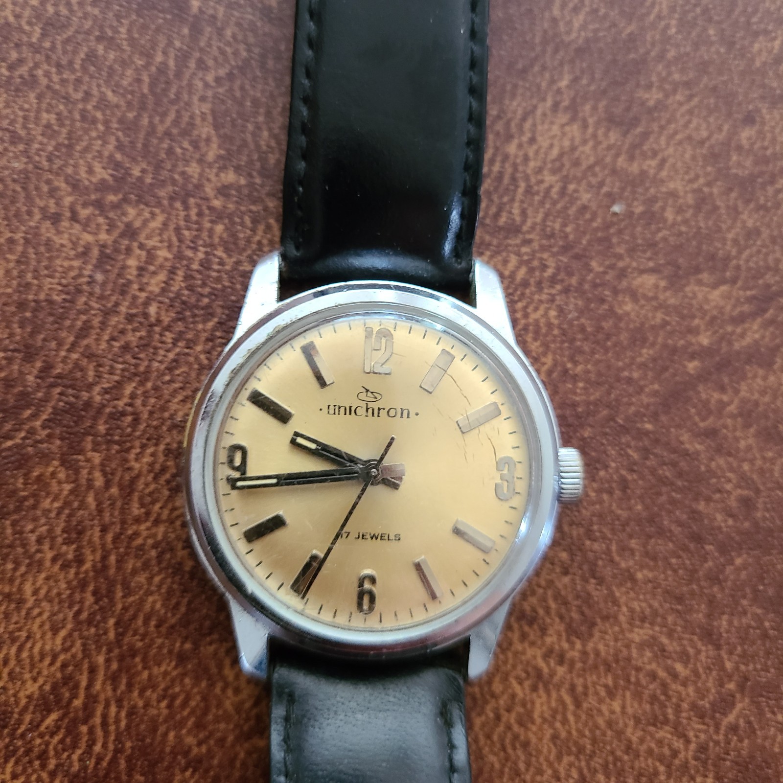 Unichron Vintage Men's Watch Manual Wind NM 1960s Unichron Vintage Men's Watch Manual Wind NM 1960s