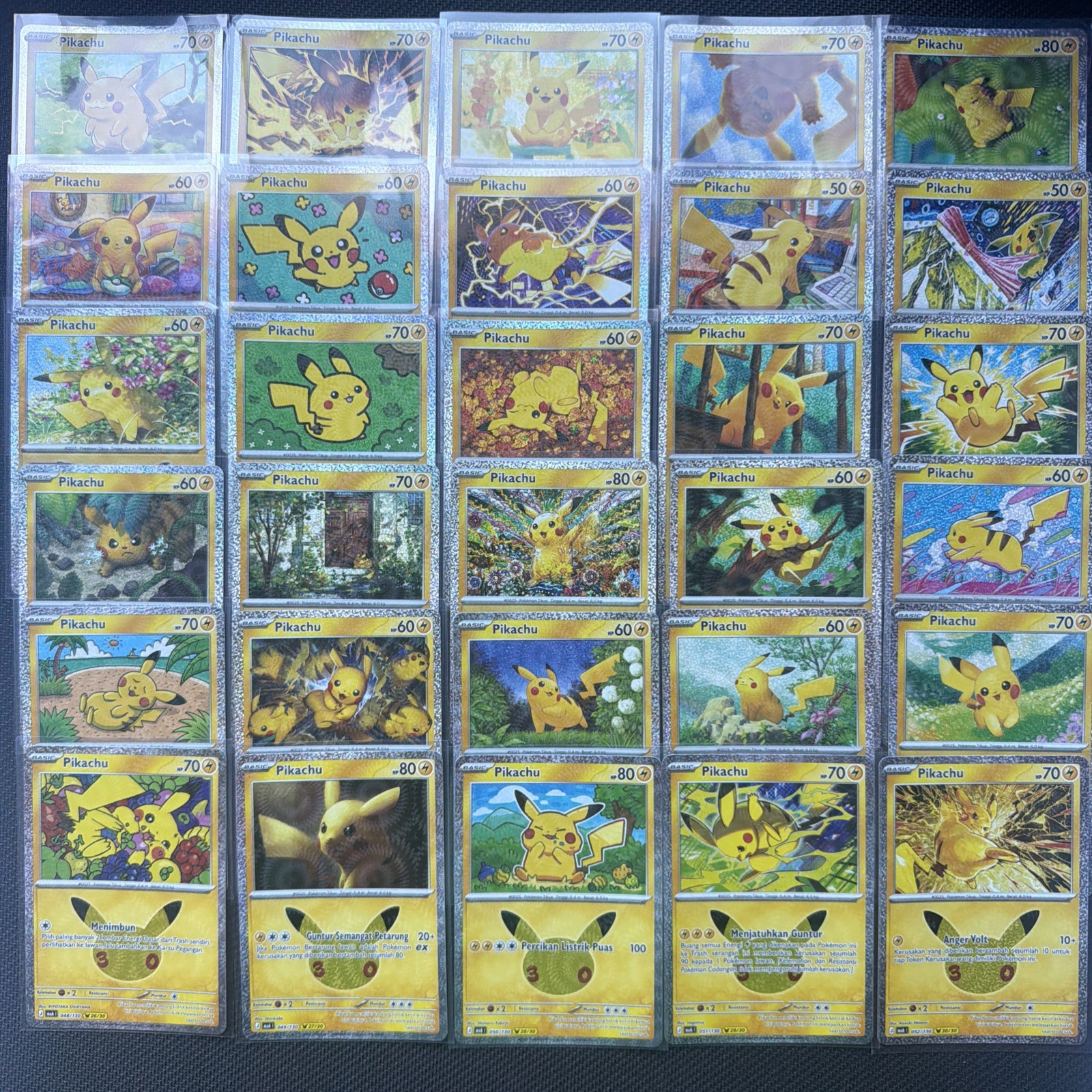 Pikachu (1-30) All 30 30th Celebration INDONESIAN MA6 I Pokémon TCG