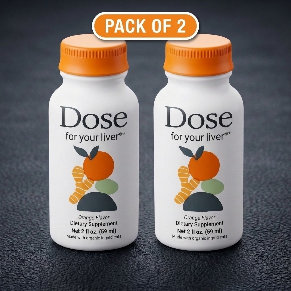 Dose For Your Liver Support Supplement Cleanse 2oz Pack of 2