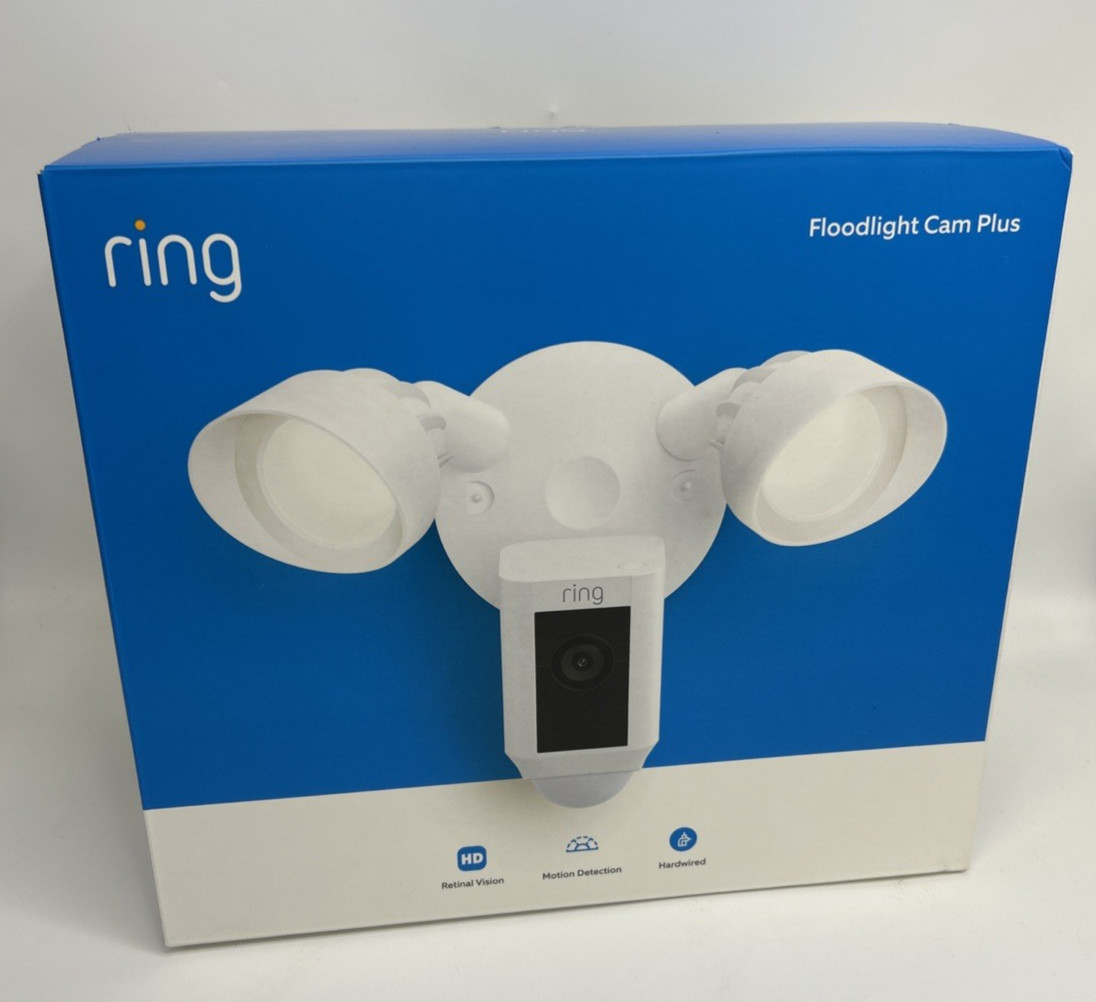Ring Floodlight Cam Plus (wired) HD- White *NEW SEALED* Ring Floodlight Cam Plus (wired) HD- White *NEW SEALED*
