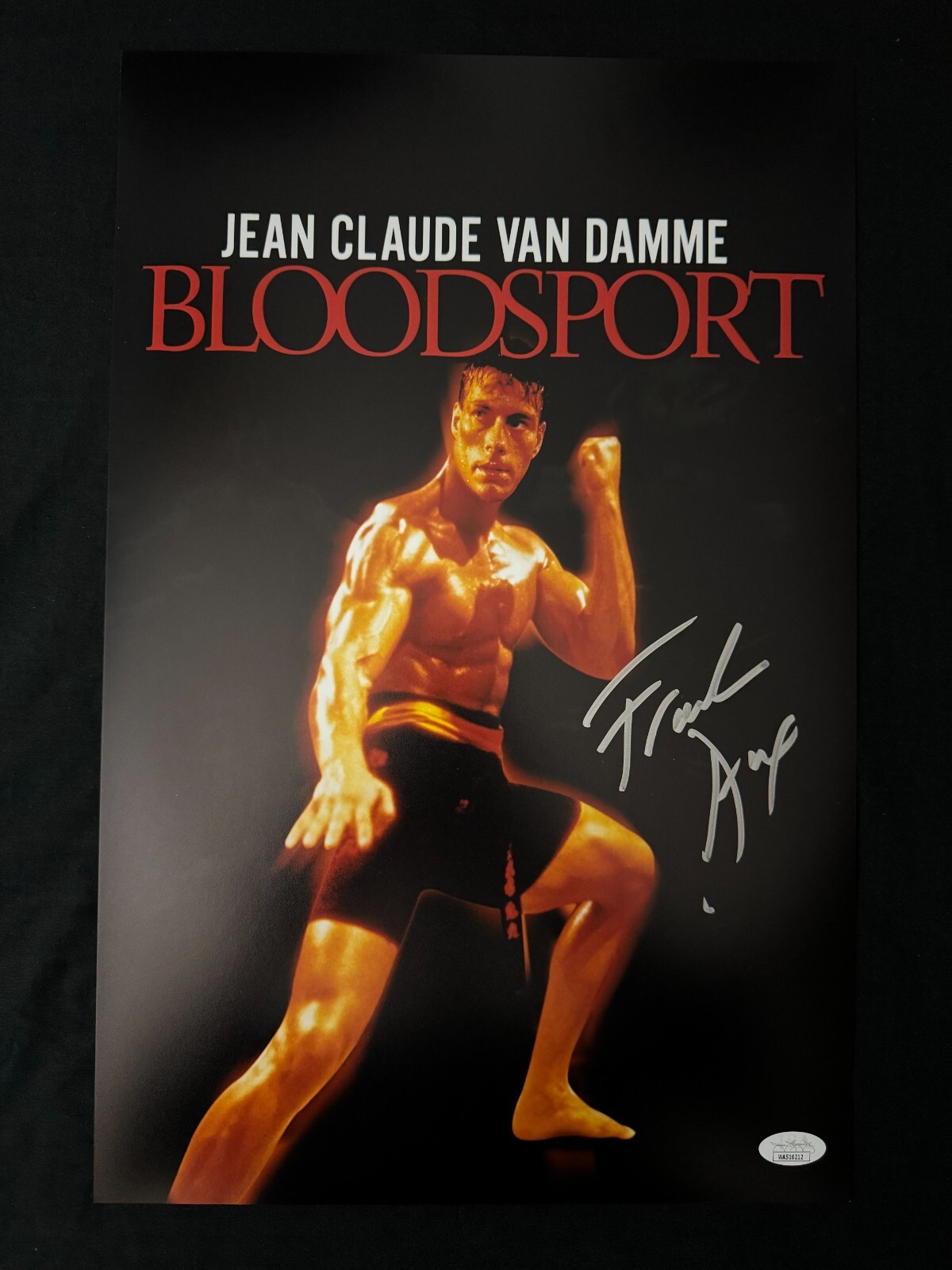 Frank Dux signed Bloodsport 11X17 Photo W/ JSA COA Frank Dux signed Bloodsport 11X17 Photo W/ JSA COA