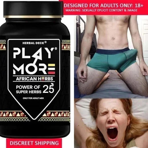 Authentic Play More African Herbs 60 Capsules Only For Adult Men Sealed Bottle Authentic Play More African Herbs 60 Capsules Only For Adult Men Sealed Bottle