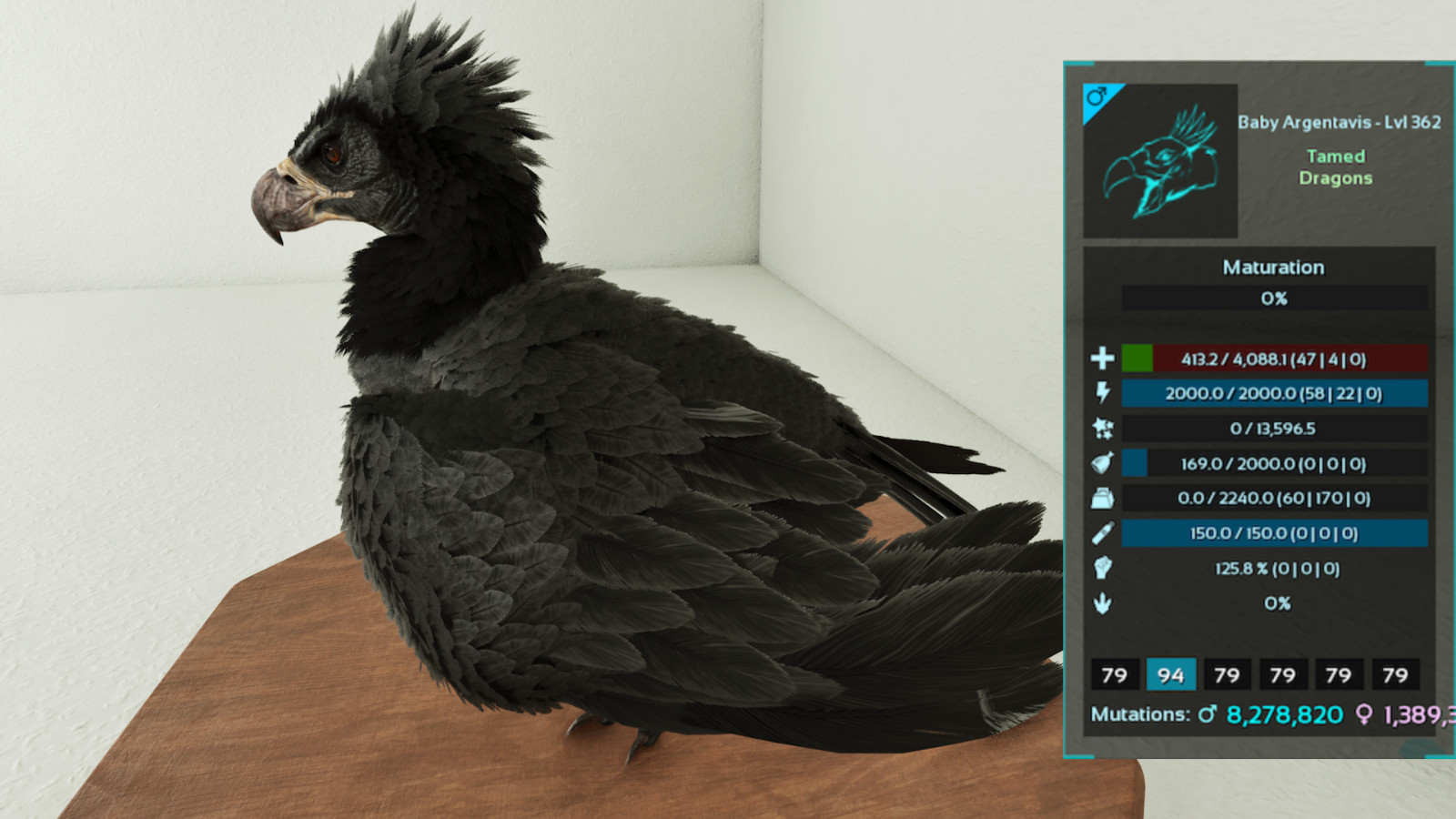 🔥ARK Survival Ascended OFFICIAL PVE - PAIR ADULT DINOS BLACK TOP STATS 🔥ARK Survival Ascended OFFICIAL PVE - PAIR ADULT DINOS BLACK TOP STATS