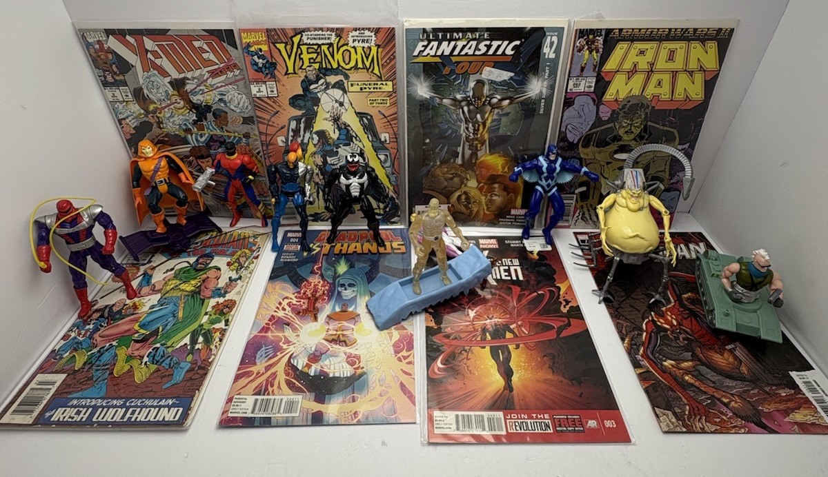 Vtg 1992 -1994 Marvel Action Figure Lot Of 10 Plus 8 Marvel Comics Vtg 1992 -1994 Marvel Action Figure Lot Of 10 Plus 8 Marvel Comics