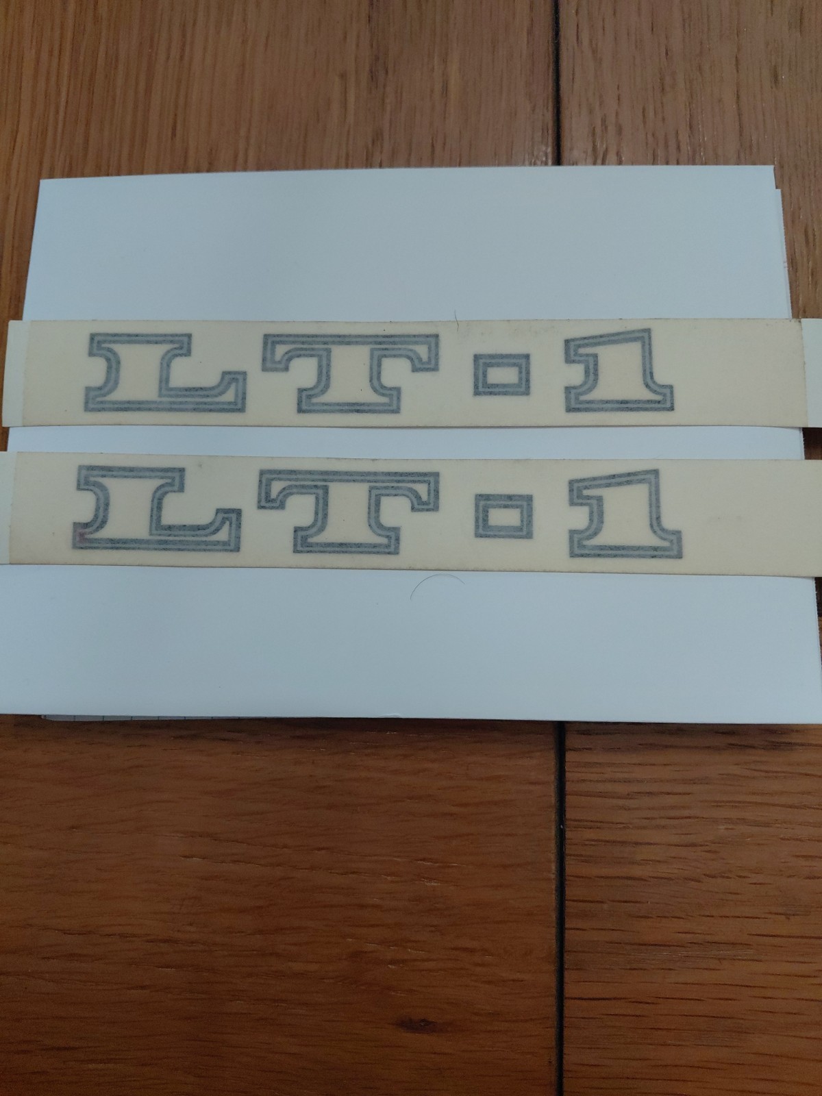 1970 71 72 CORVETTE Hood Decals LT-1 NCRS  Correct NOS GM Pieces OEM # 3962692