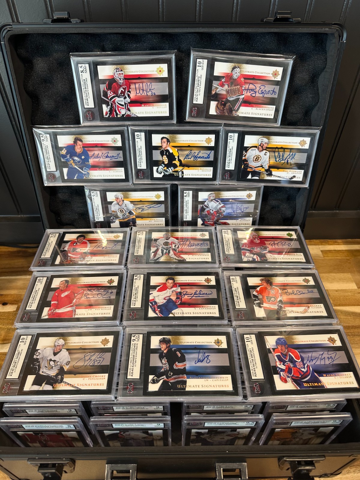 2005-06 Upper Deck Hockey -Ultimate Signatures-80 card set, Crosby Ovechkin RCs