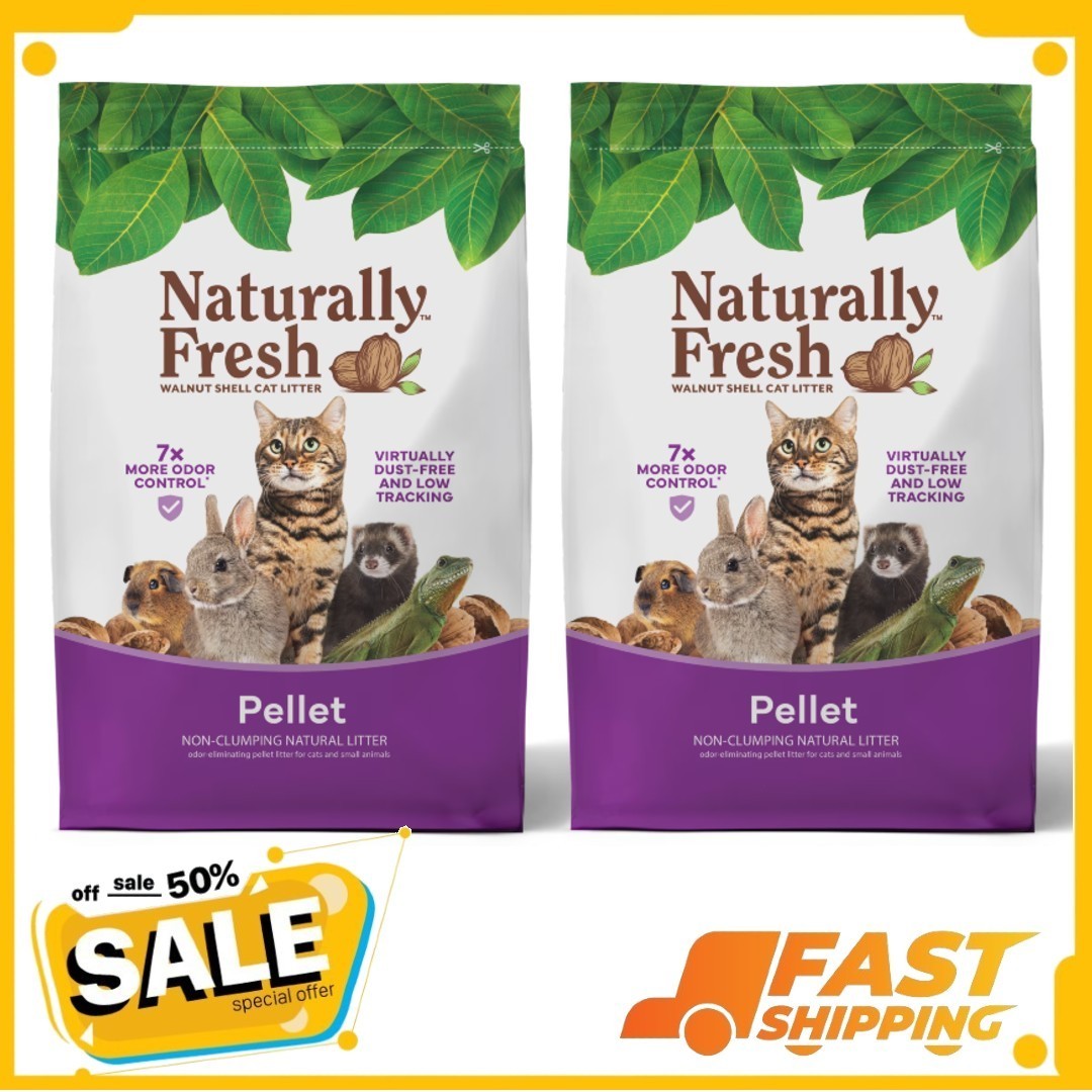 ( 2 Pack ) Naturally Fresh Walnut-Based Pellet Non-Clumping Cat Litter 26 lb ( 2 Pack ) Naturally Fresh Walnut-Based Pellet Non-Clumping Cat Litter 26 lb