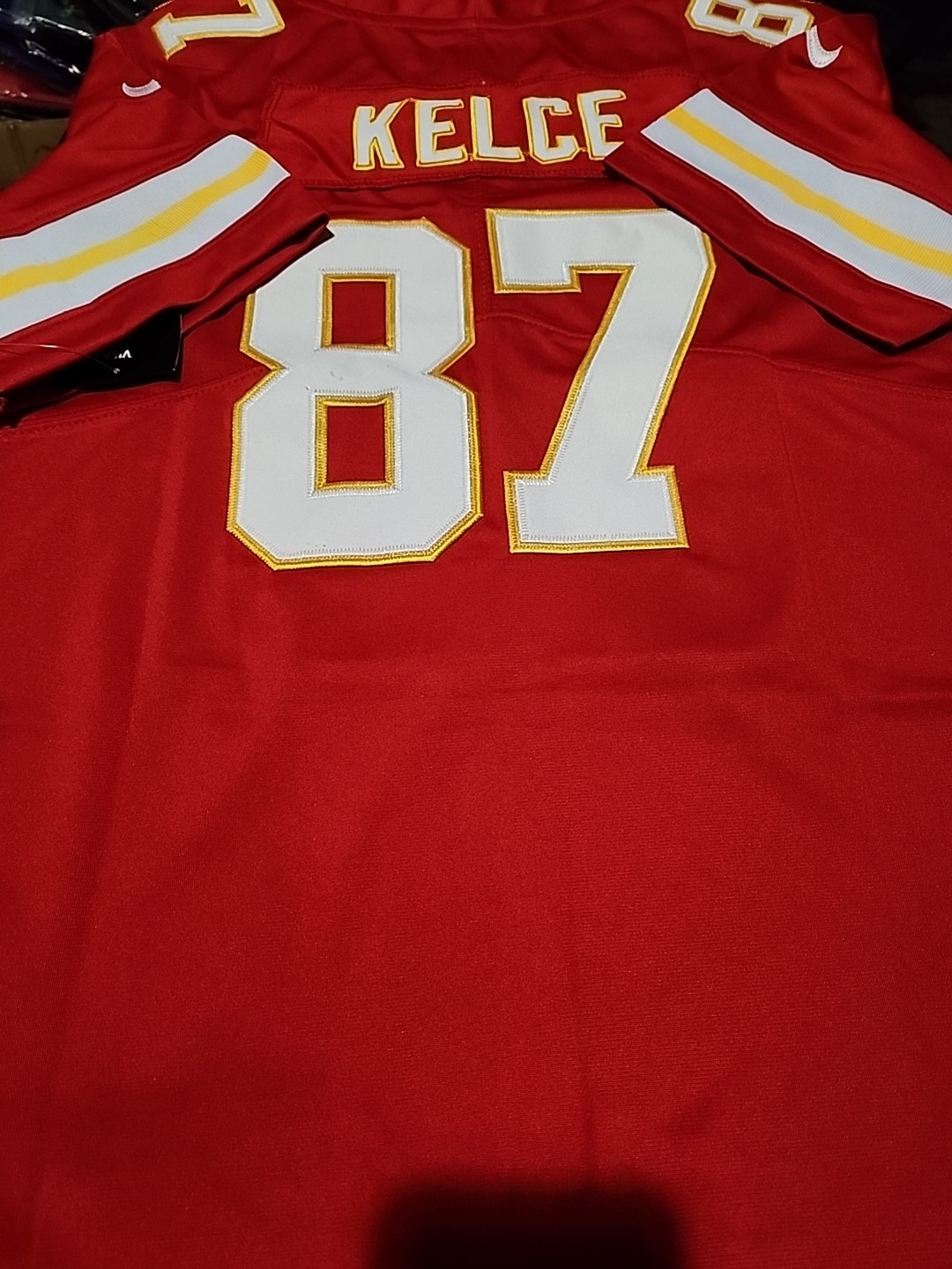 NWT adult customized chiefs #87 travis kelce S-3xL stitched red old season