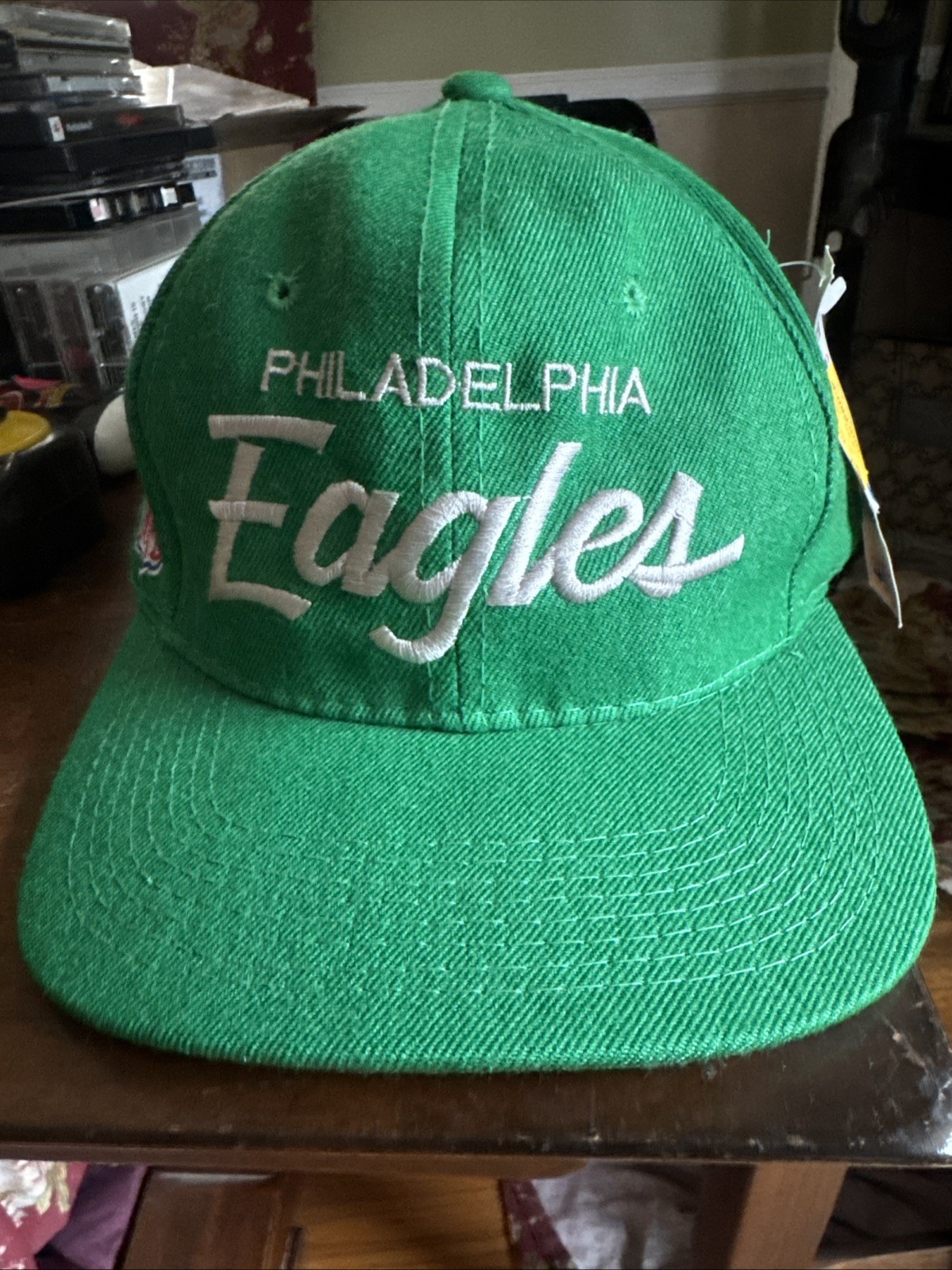 VTG Philadelphia Eagles Single Line Script Hat NFL Sports Specialties NOS NWT OG