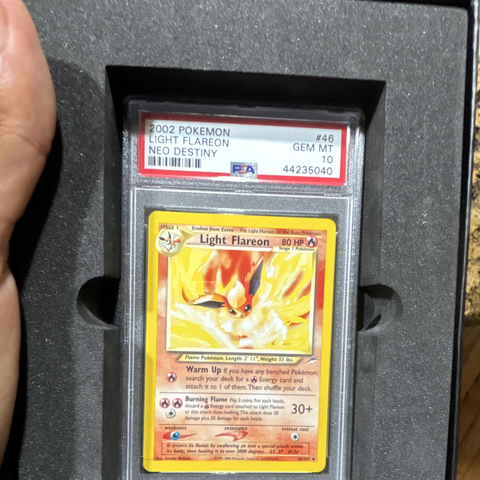 Wizards of the Coast Pokémon Neo Destiny Light Flareon 46/105 PSA 10 low pop