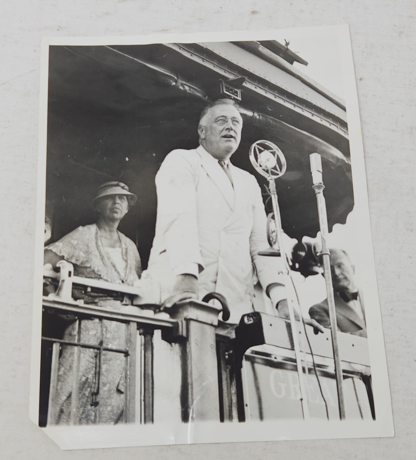 Vintage 1934 FDR Press Photo Franklin D Roosevelt Whistle Stop Train Drought Vintage 1934 FDR Press Photo Franklin D Roosevelt Whistle Stop Train Drought