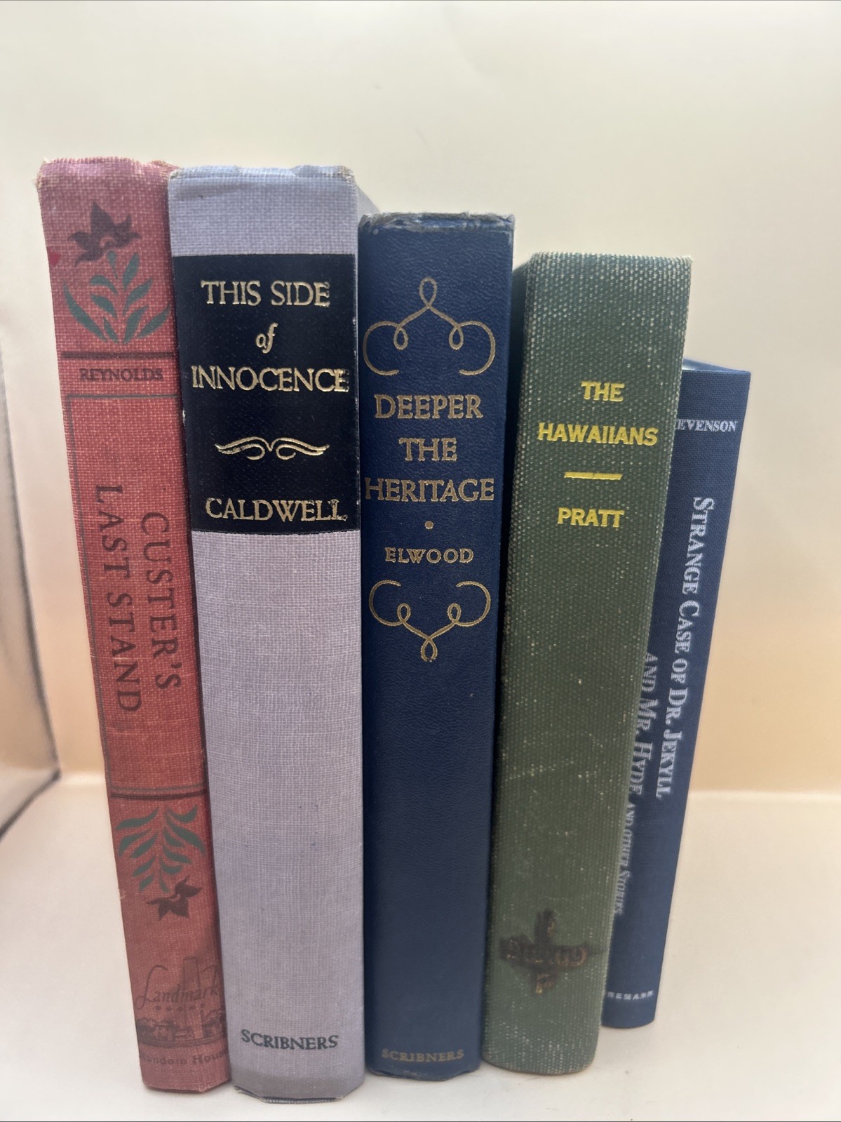 Antique Vtg Lot of 5 Books Collectors Bookcase Decor Stage Antique Vtg Lot of 5 Books Collectors Bookcase Decor Stage