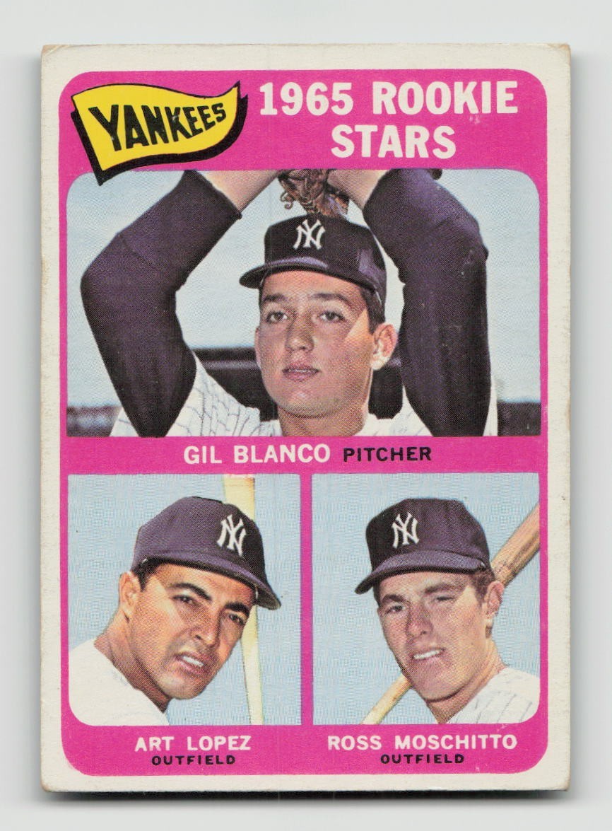 1965 TOPPS #566 NEW YORK YANKEES ROOKIE STARS VG-EX *Hot Corner Vintage*