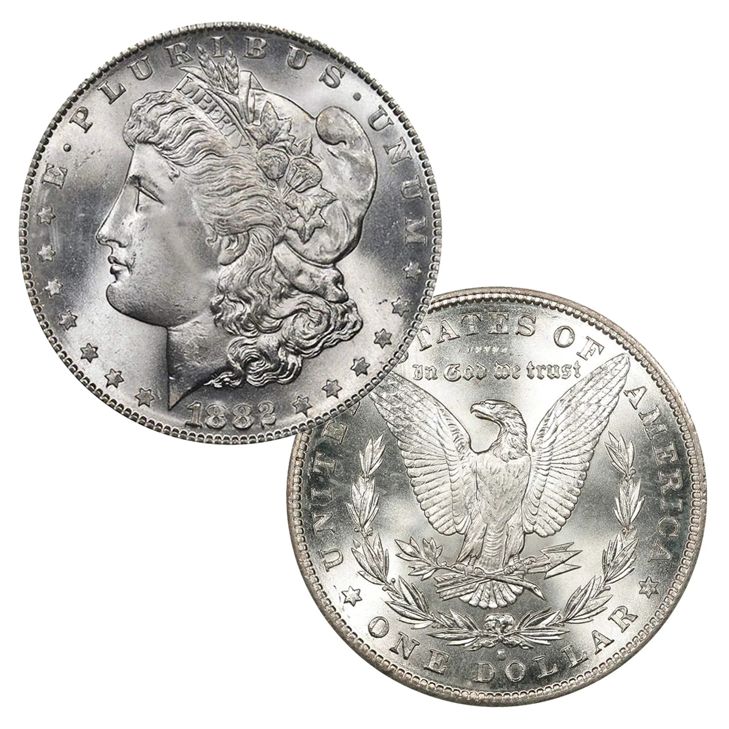 United States Mint 1882 S Morgan Dollar $1 Brillia