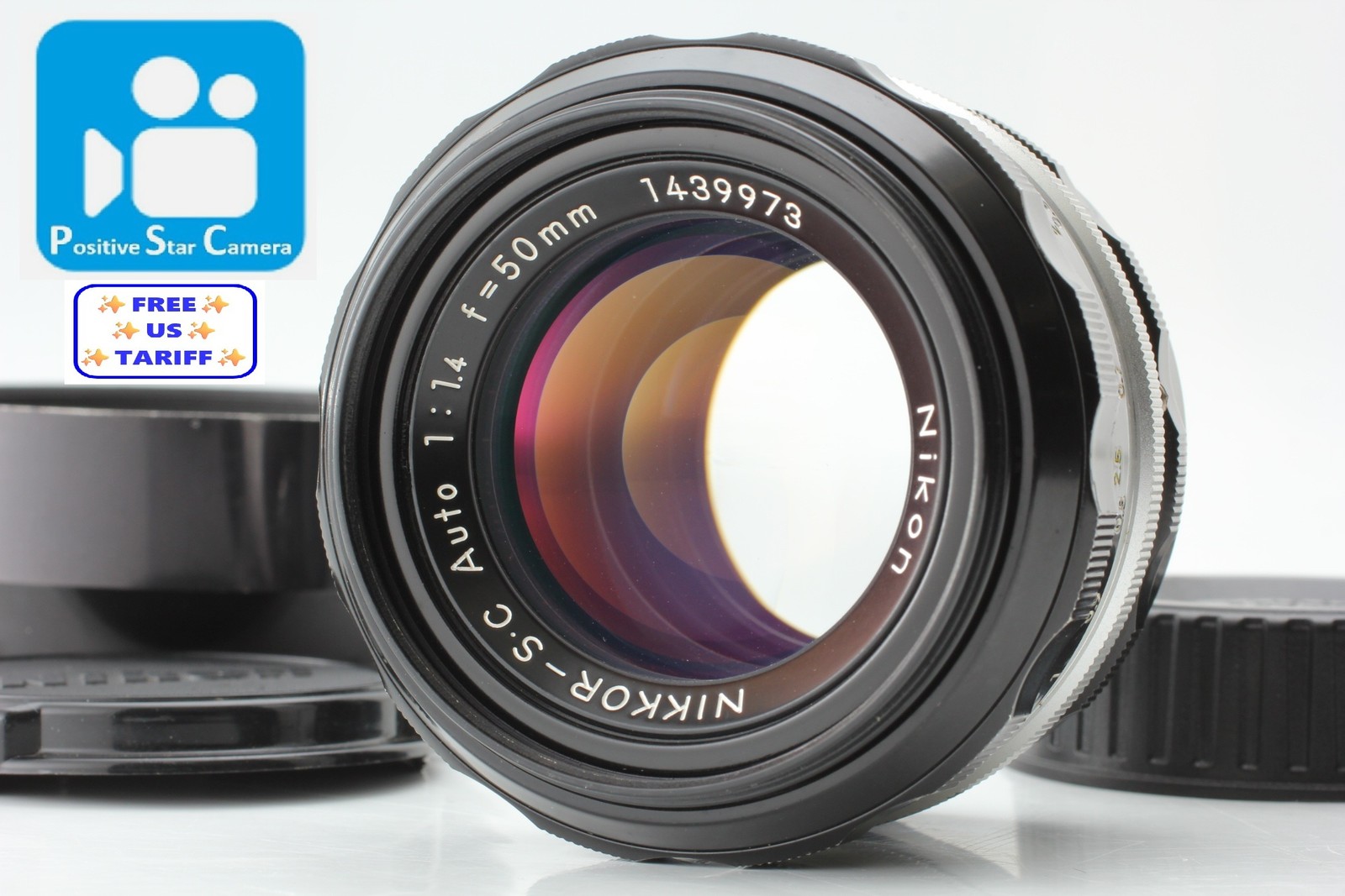 🎦VIDEO👀✨MINT✨ Nikon Non Ai Nikkor-S.C Auto 50mm f1.4 MF Lens From JAPAN