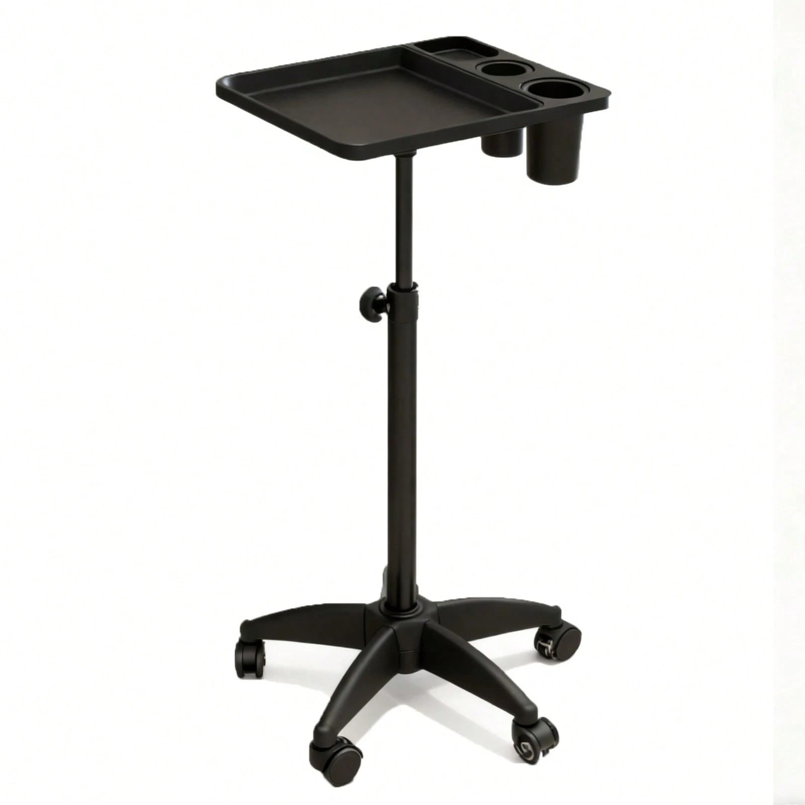 Professional Aluminum Salon Trolley Adjustable Rolling Tray for Spa Tattoo Studi Professional Aluminum Salon Trolley Adjustable Rolling Tray for Spa Tattoo Studi