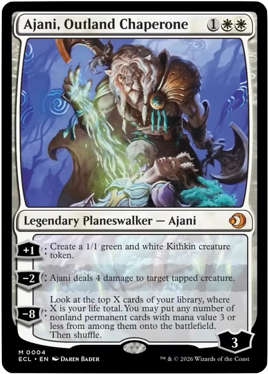 MTG ECL M Ajani, Outland Chaperone #4 NM