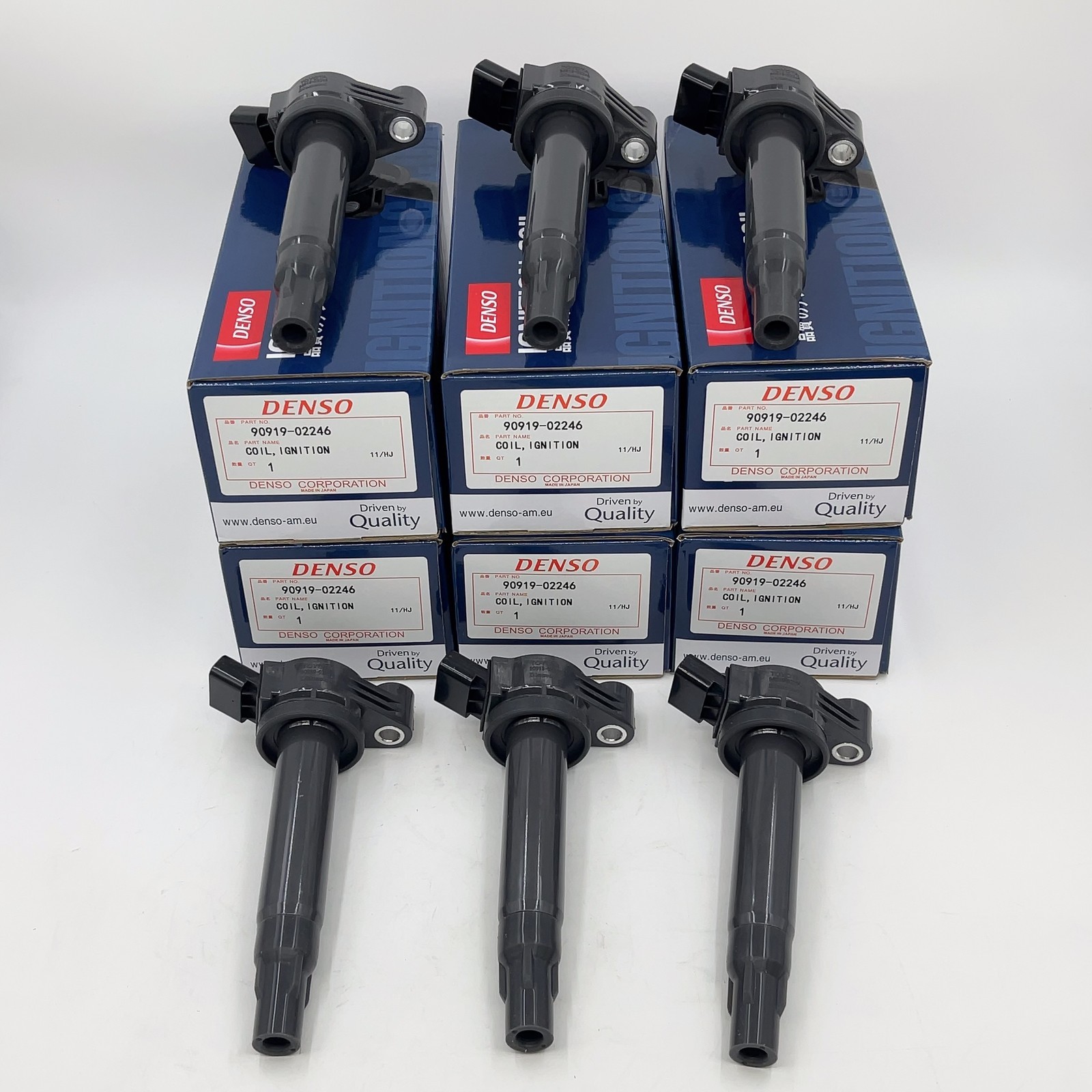 GENUINE DENSO x6 Ignition Coils For 2004-2010 & Lexus 3.3L V6 90919-02246