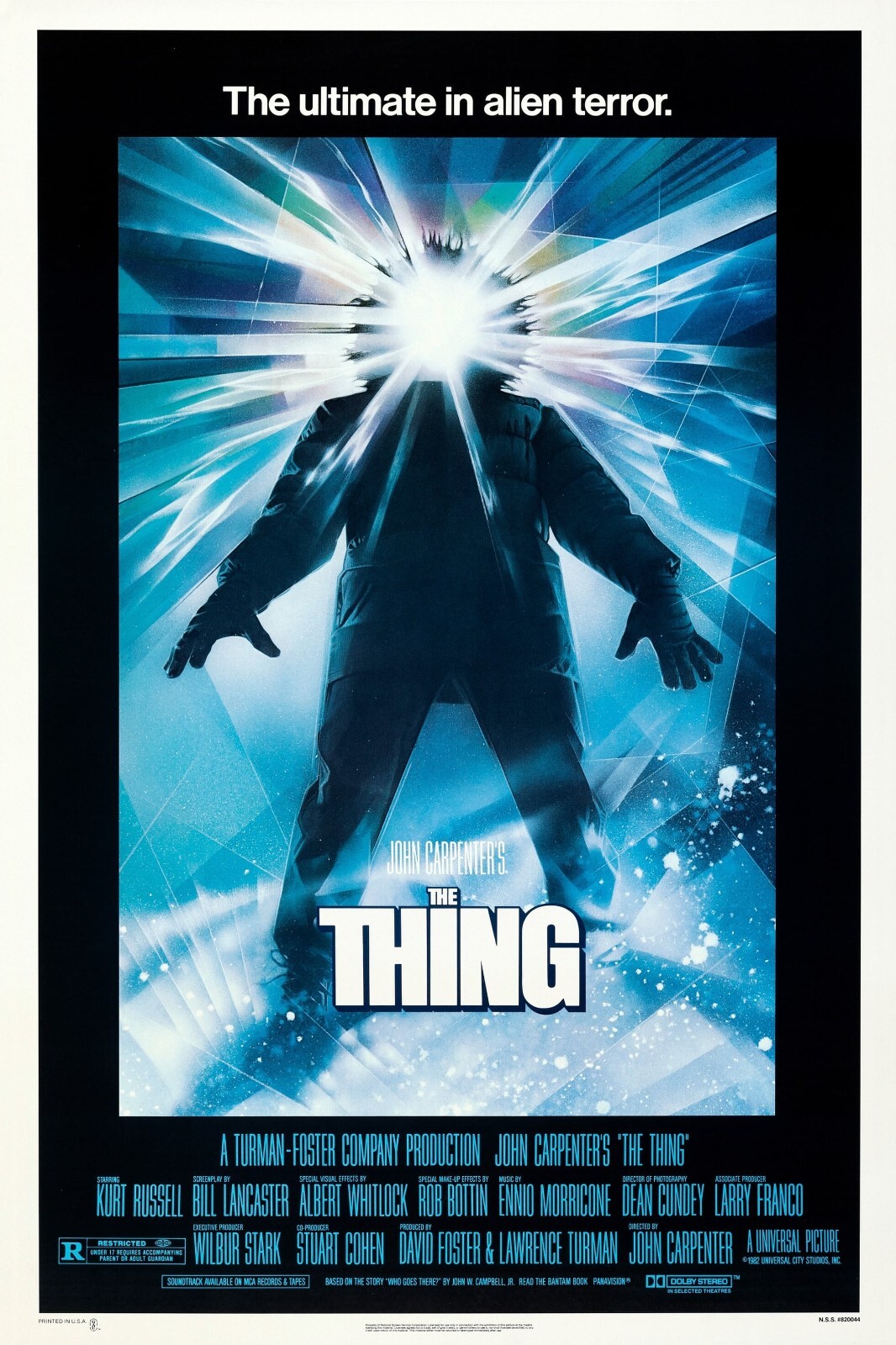 1982 The Thing Movie Poster 11X17 Kurt Russell Alien RJ MacReady Childs 🍿