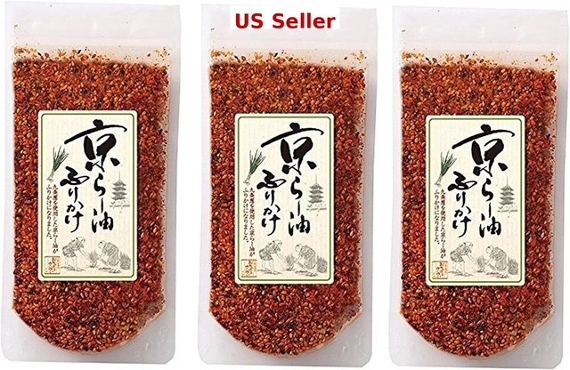 [US SELLER] FURIKAKE KYOTO RA-YU SPRINKLE SEASONING CHILLI OIL KYO MAIKO 3 bags