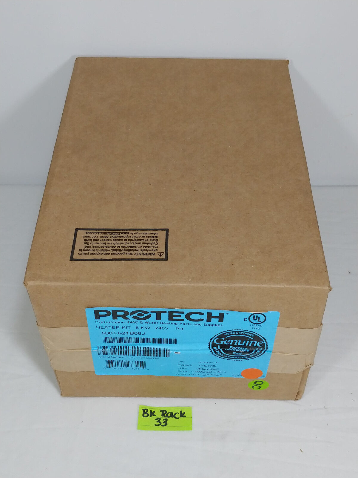 Protech RXHJ-21B08J / RXHJ21B08J Heater Kit 8KW 240V