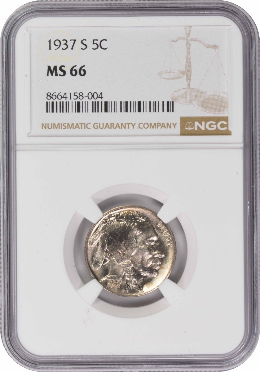 1937-S Buffalo Nickel MS66 NGC