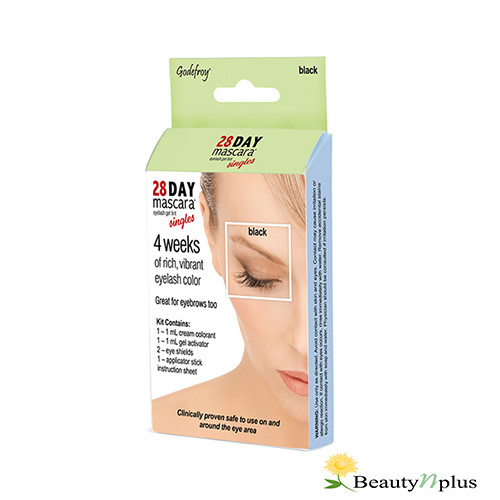 Godefroy 28 Day Mascara Eyelash Gel Tint 4 WEEKS- Singles (BLACK / BROWN) \