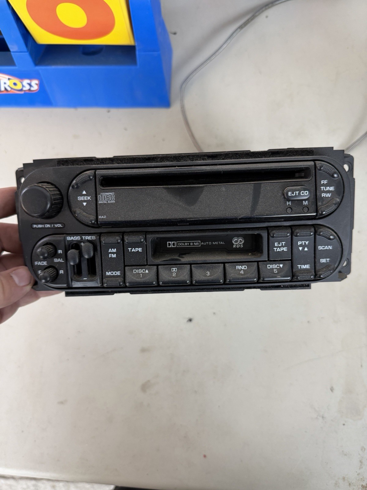 Late 90s Dodge Ram Radio Cassette Player Untested As-Is Late 90s Dodge Ram Radio Cassette Player Untested As-Is