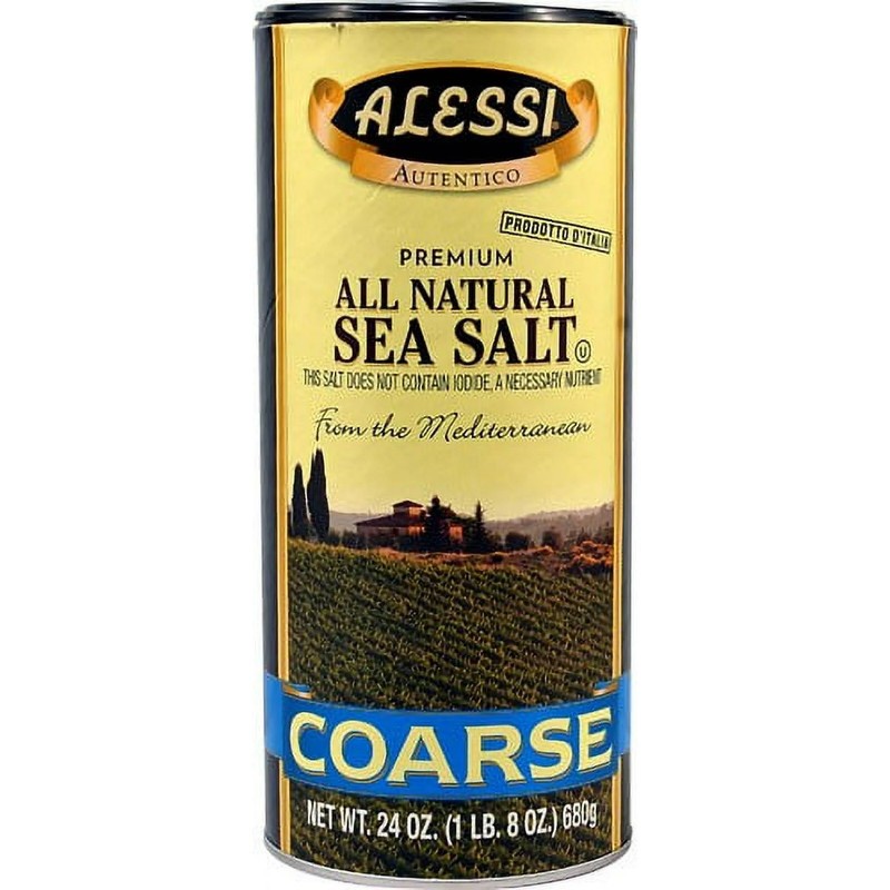 2x Alessi Coarse Sea Salt Seasoning Kitchen Cooking Gourmet Flavor Sealed 24oz 2x Alessi Coarse Sea Salt Seasoning Kitchen Cooking Gourmet Flavor Sealed 24oz