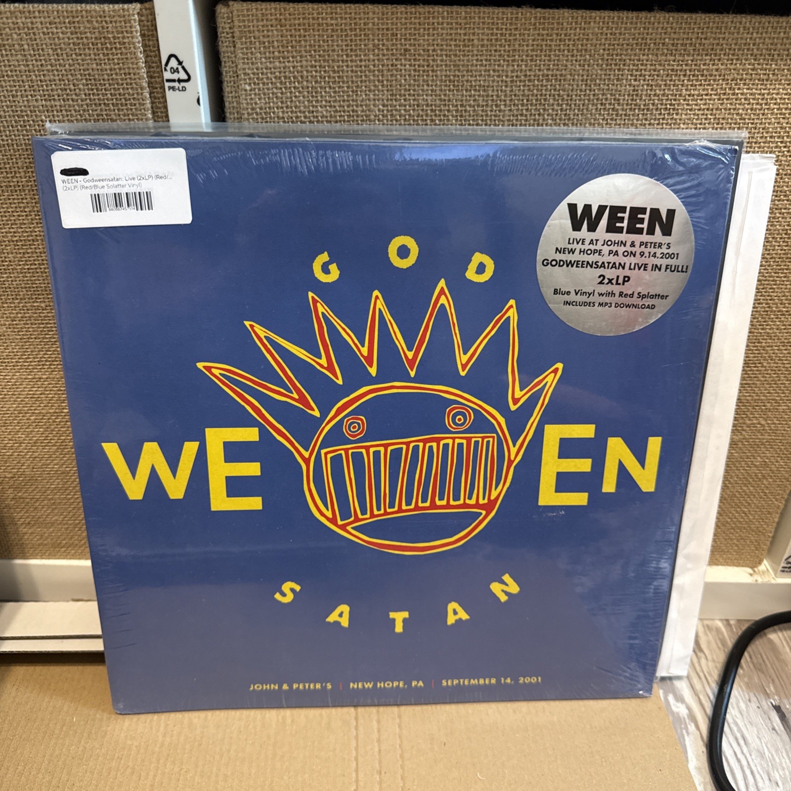 Ween - God Ween Satan: Live At John & Peter’s- 2LP Blue & Red Splatter Vinyl New Ween - God Ween Satan: Live At John & Peter’s- 2LP Blue & Red Splatter Vinyl New