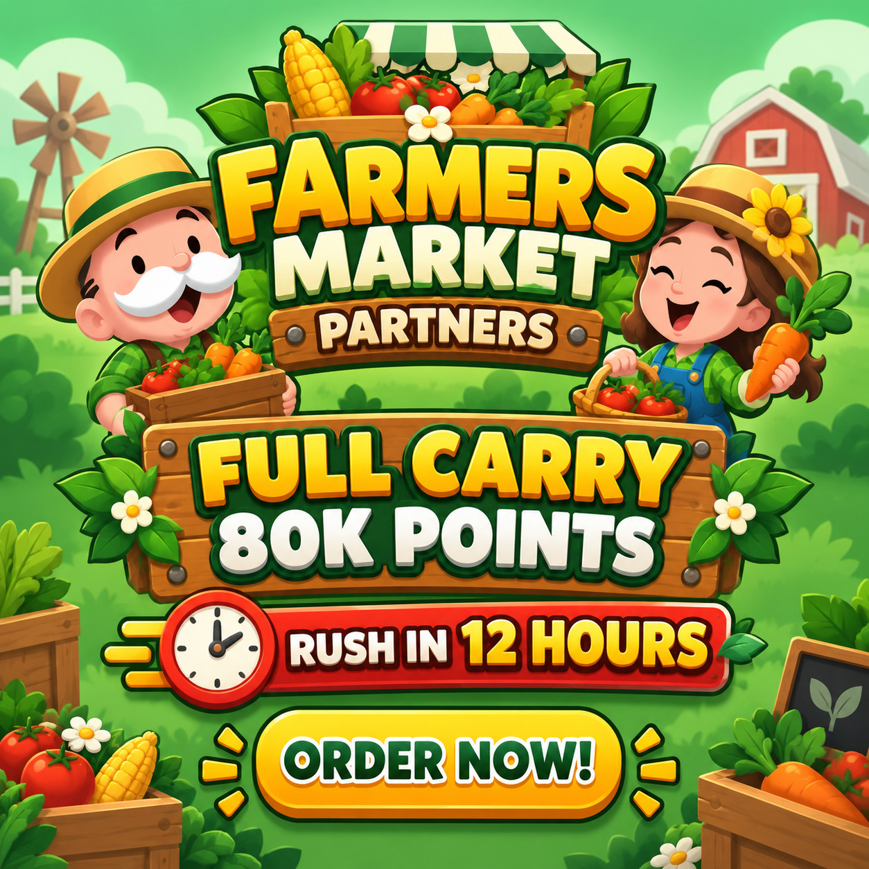 Monopoly Go Farmers Market Partners Event | Full Carry Service - Rush 12 Hours Monopoly Go Farmers Market Partners Event | Full Carry Service - Rush 12 Hours