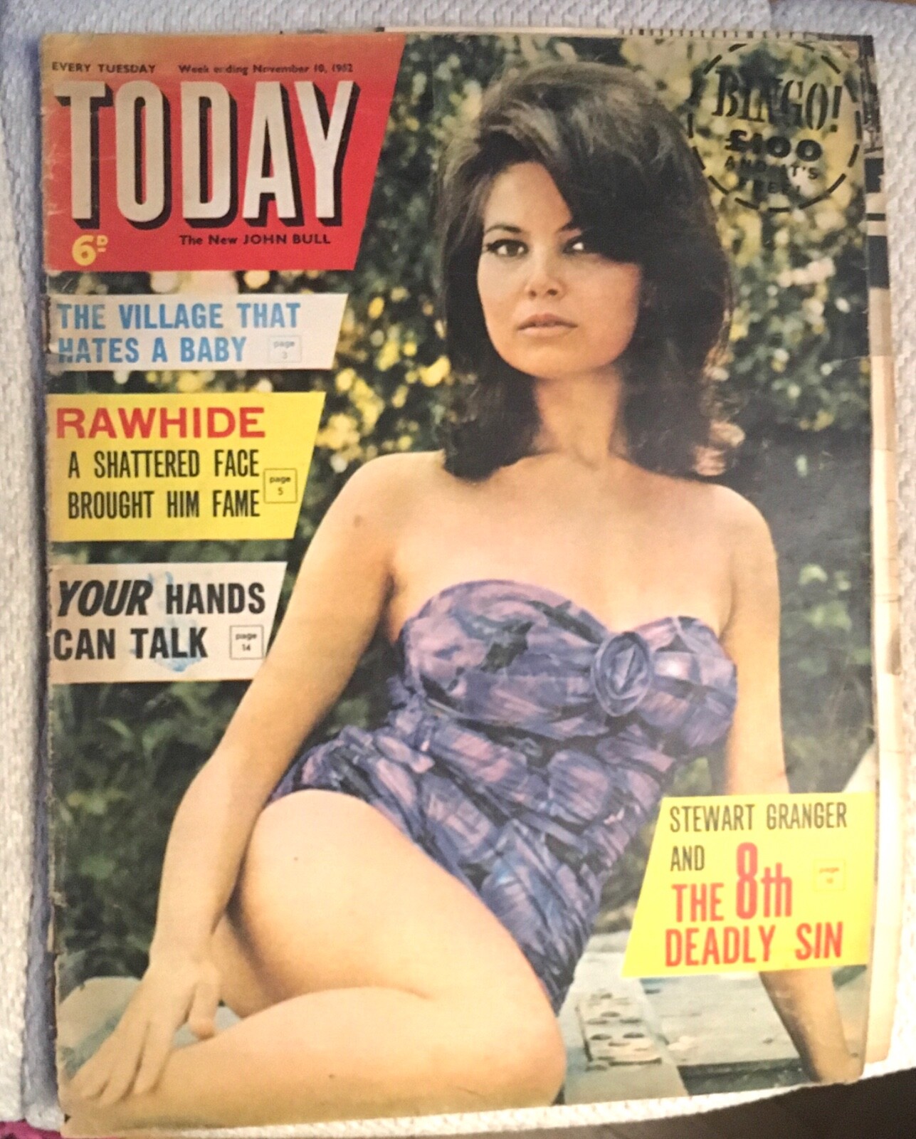❗️REDUCED ~ VINTAGE TODAY ( THE NEW JOHN BULL ) MAGAZINE ~ NOVEMBER 10th 1962