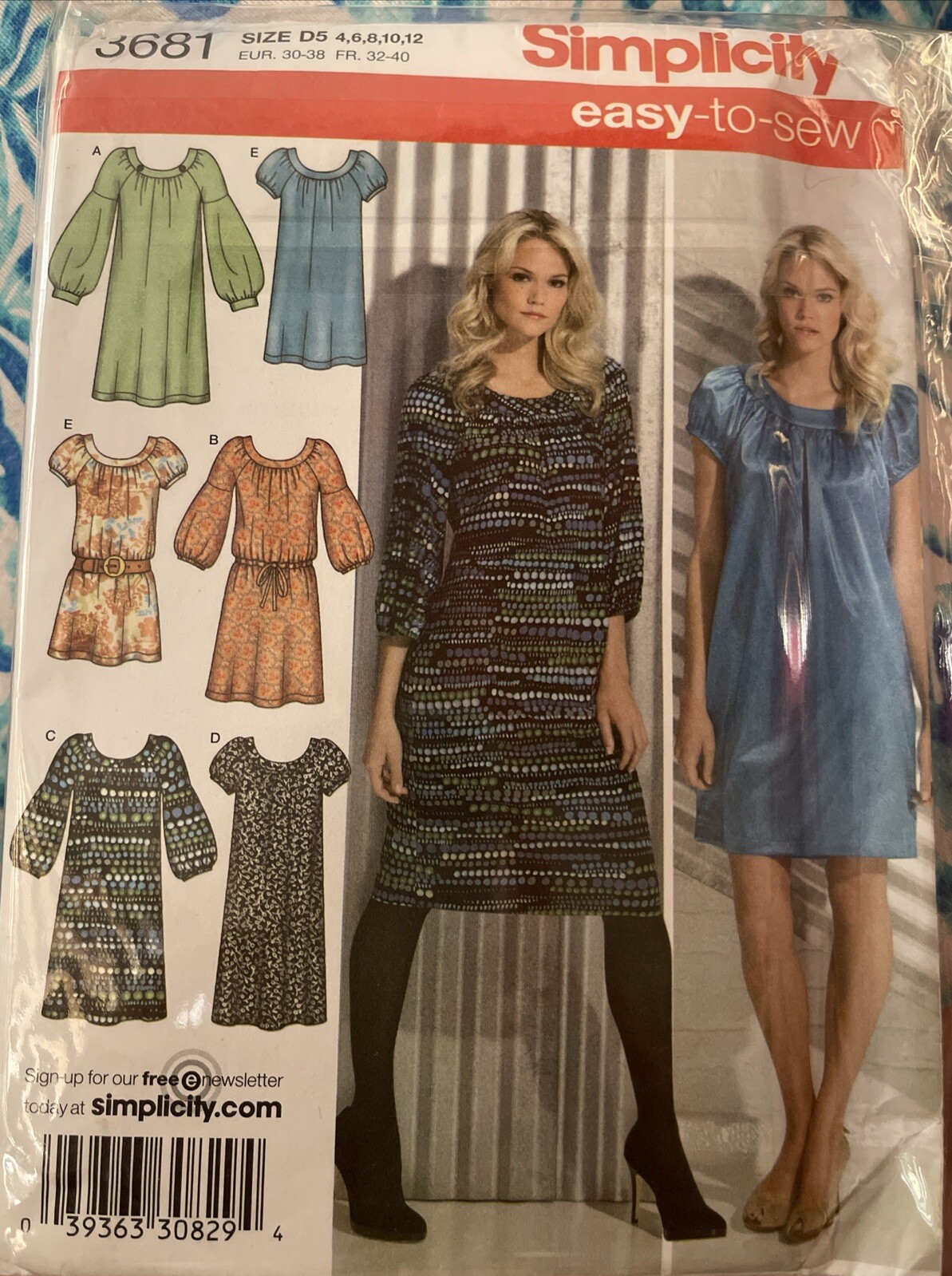 Simplicity 3681, Misses\' Petite Dress in Two Lengths, Size 4-12, Sewing, NEW Simplicity 3681, Misses\' Petite Dress in Two Lengths, Size 4-12, Sewing, NEW