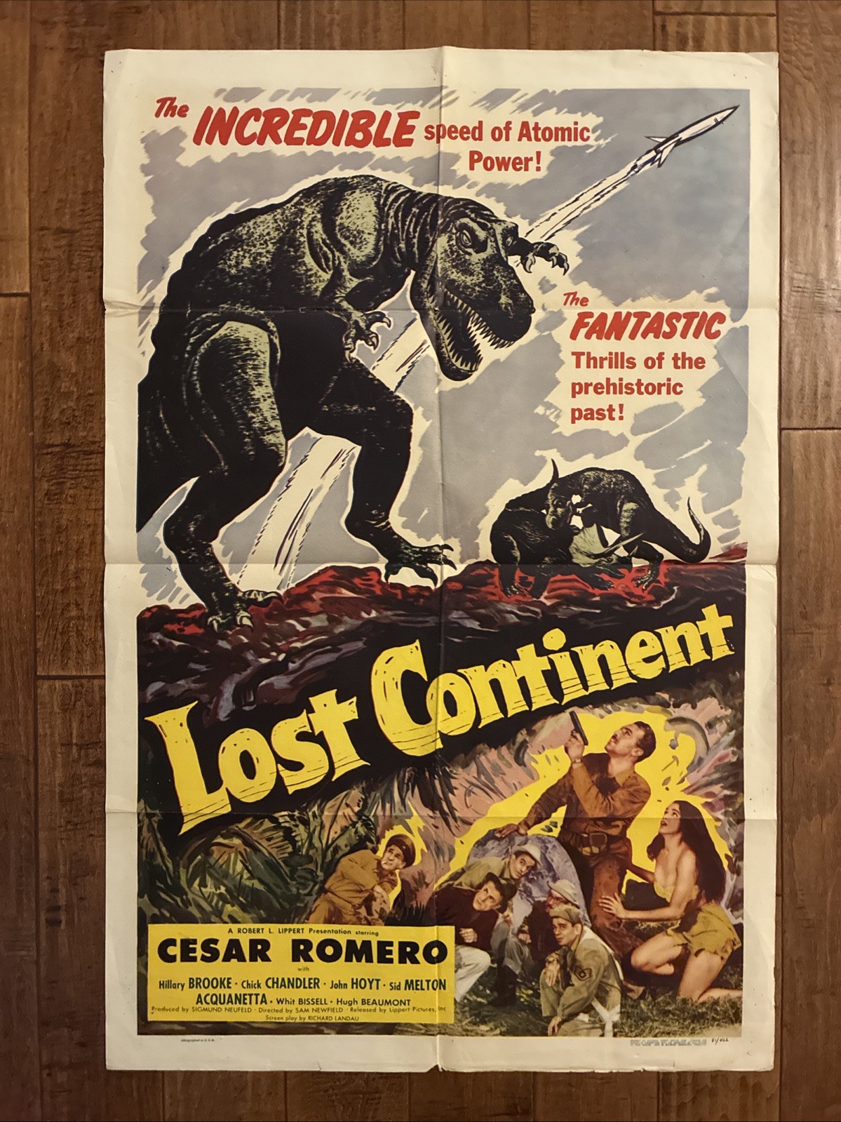 Lost Continent - 1951 Original Movie Poster - Romero - Acquanetta Lost Continent - 1951 Original Movie Poster - Romero - Acquanetta