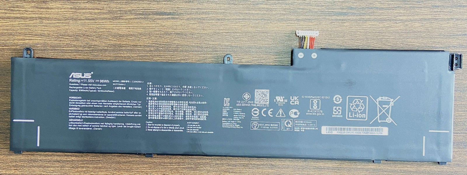 Genuine C32N2002-2 Battery Asus ZenBook Pro 15 Flip OLED series UP6502ZA/96WH