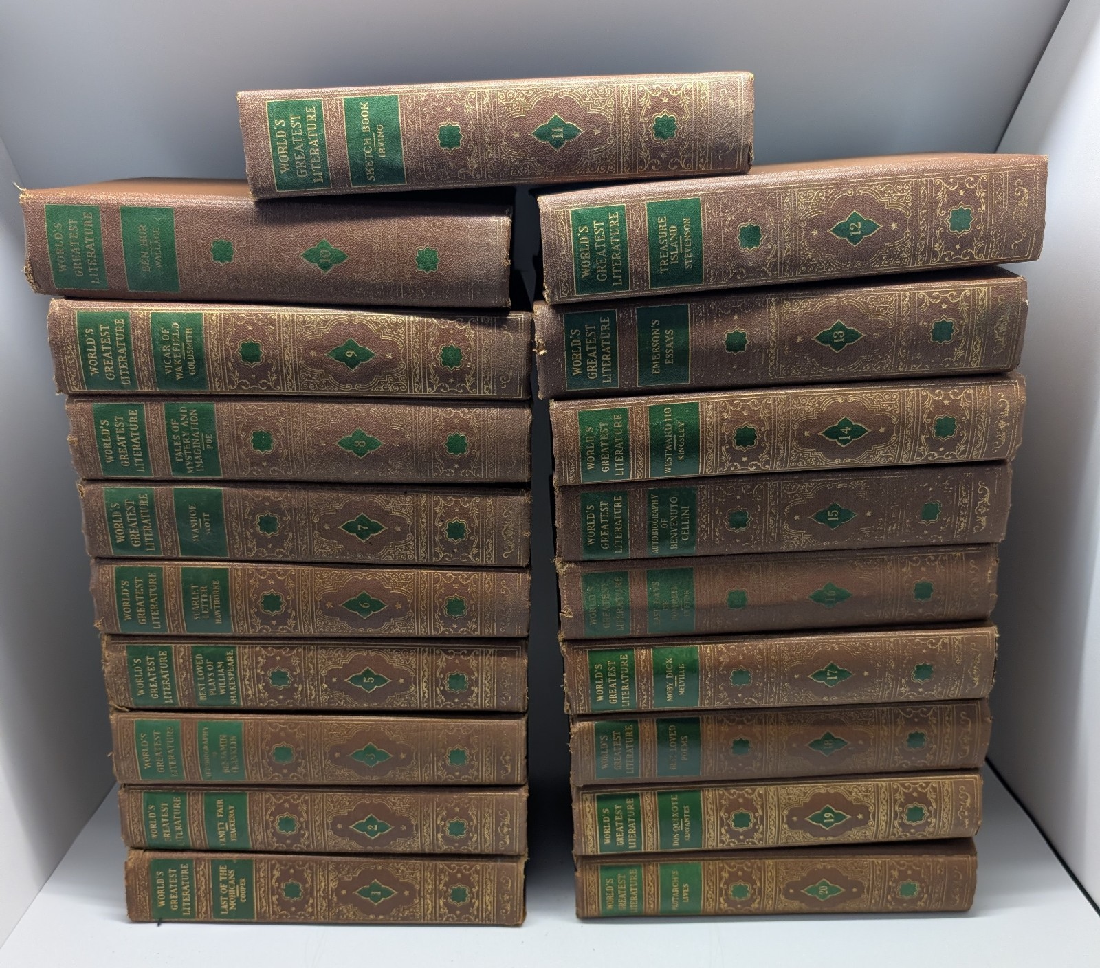 World’s Greatest Literature 19 Volumes *BOOK 4 MISSING* Spencer Press 1936 HC World’s Greatest Literature 19 Volumes *BOOK 4 MISSING* Spencer Press 1936 HC