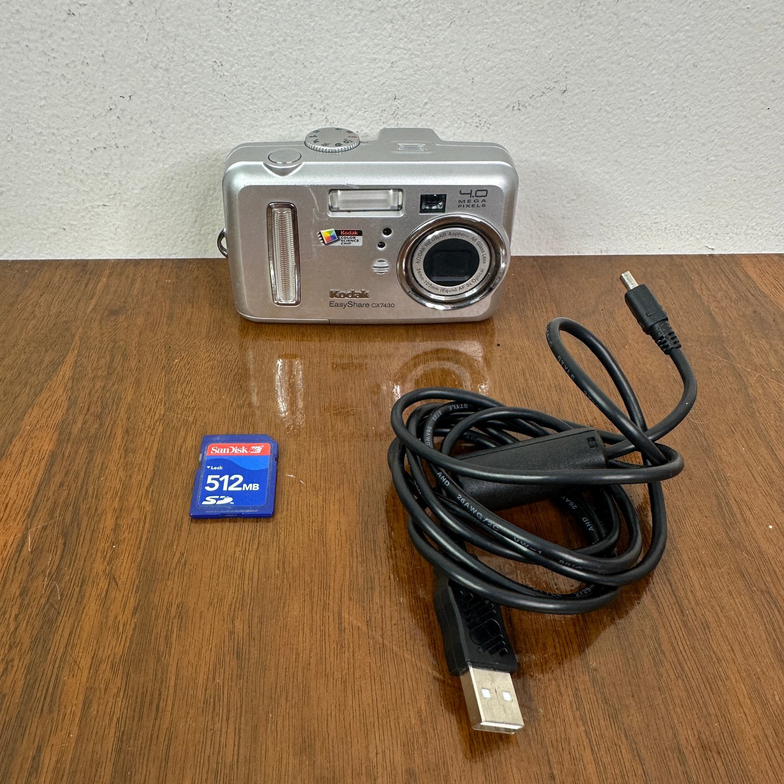 Kodak Digital Camera EasyShare CX7430 4.0MP 3x Optical Zoom Silver Tested Works Kodak Digital Camera EasyShare CX7430 4.0MP 3x Optical Zoom Silver Tested Works