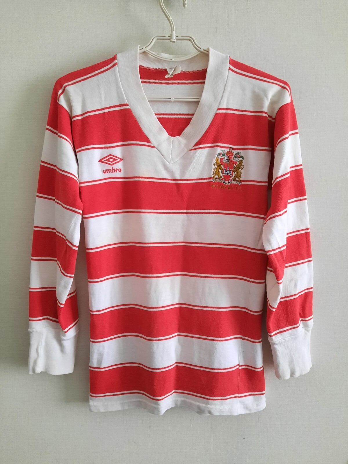 Vintage Wigan Warriors Rugby Jersey 1980s Umbro Rare Long Sleeve Vintage Wigan Warriors Rugby Jersey 1980s Umbro Rare Long Sleeve