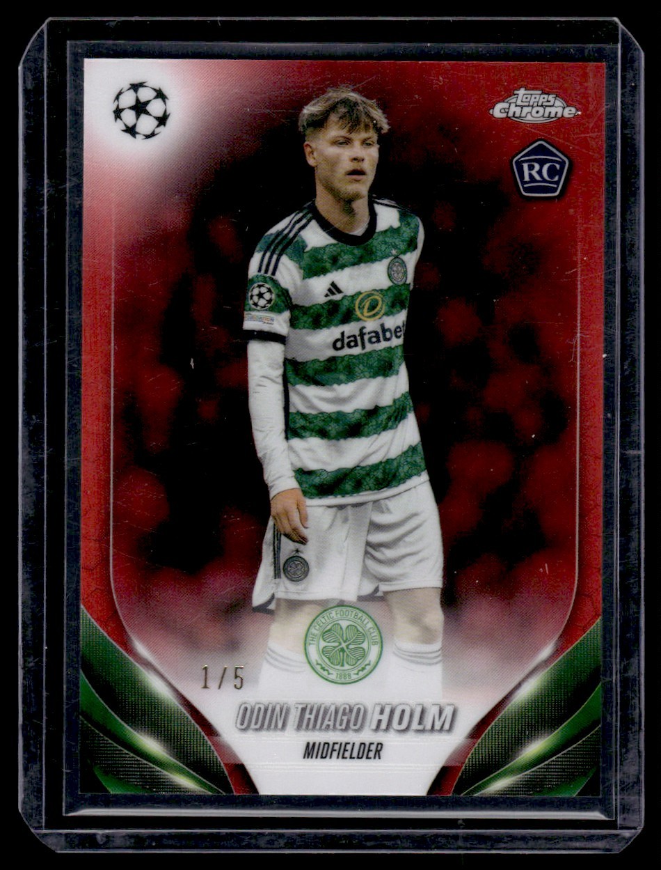 2024 Topps UEFA Club Competitions Superstar Relics Red Foilboard Odin Thiago 2024 Topps UEFA Club Competitions Superstar Relics Red Foilboard Odin Thiago