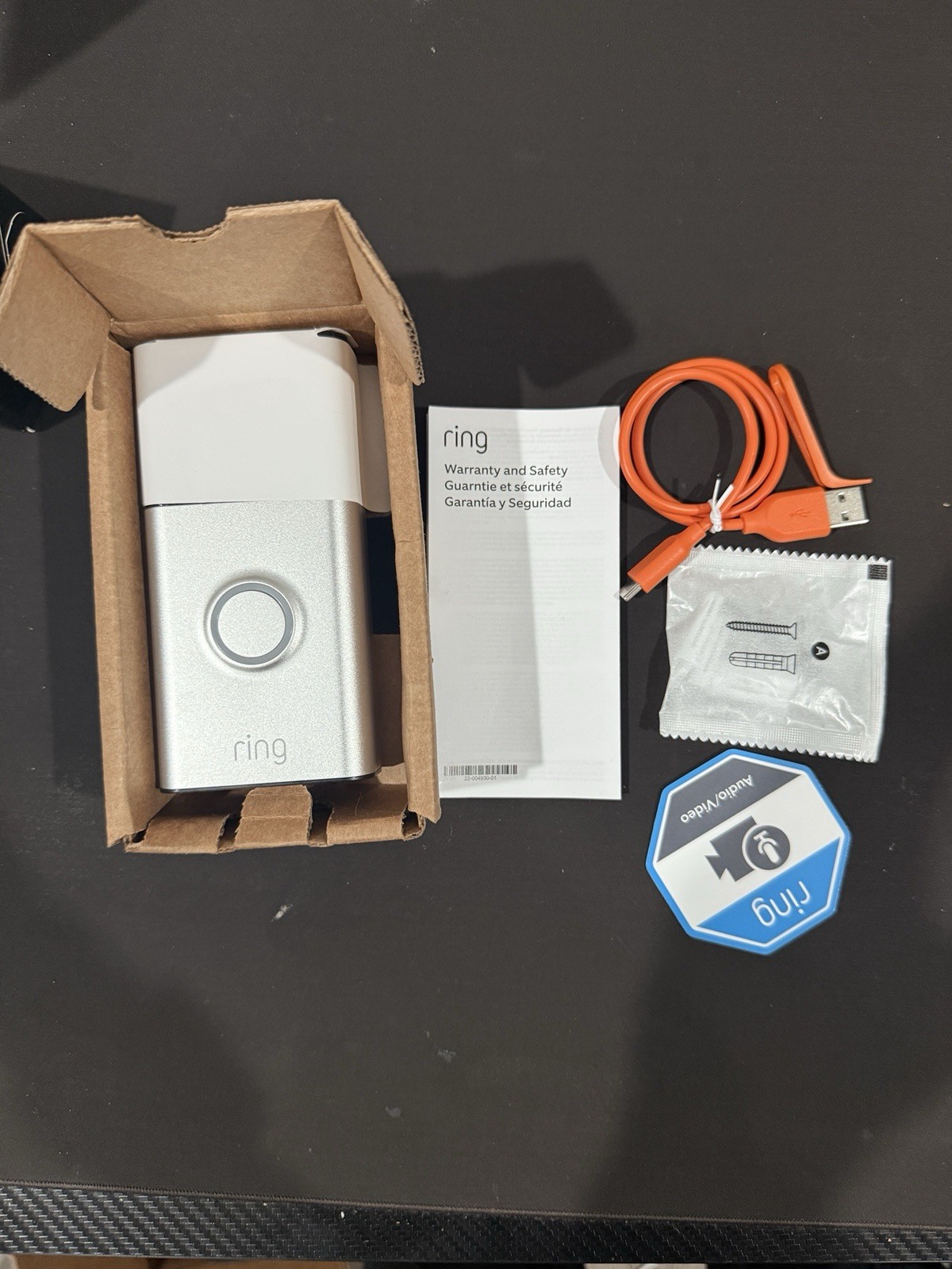 Ring 1080p Wireless Video Doorbell - Satin Nickel Model 5F97F2 FAST SHIPPING Ring 1080p Wireless Video Doorbell - Satin Nickel Model 5F97F2 FAST SHIPPING