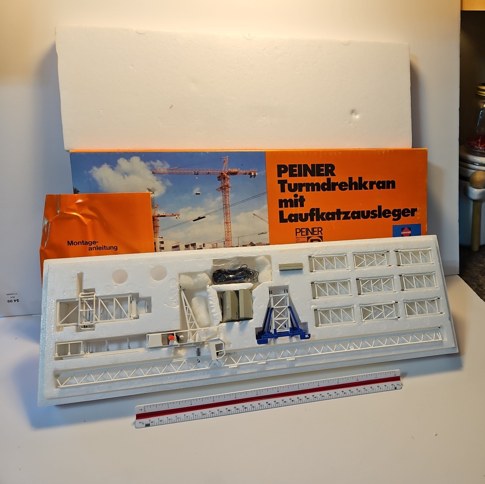 NOS Conrad (1/87th) #201 Peiner Tower Crane Turmdrehkran MIT Laufkatzausleger NOS Conrad (1/87th) #201 Peiner Tower Crane Turmdrehkran MIT Laufkatzausleger