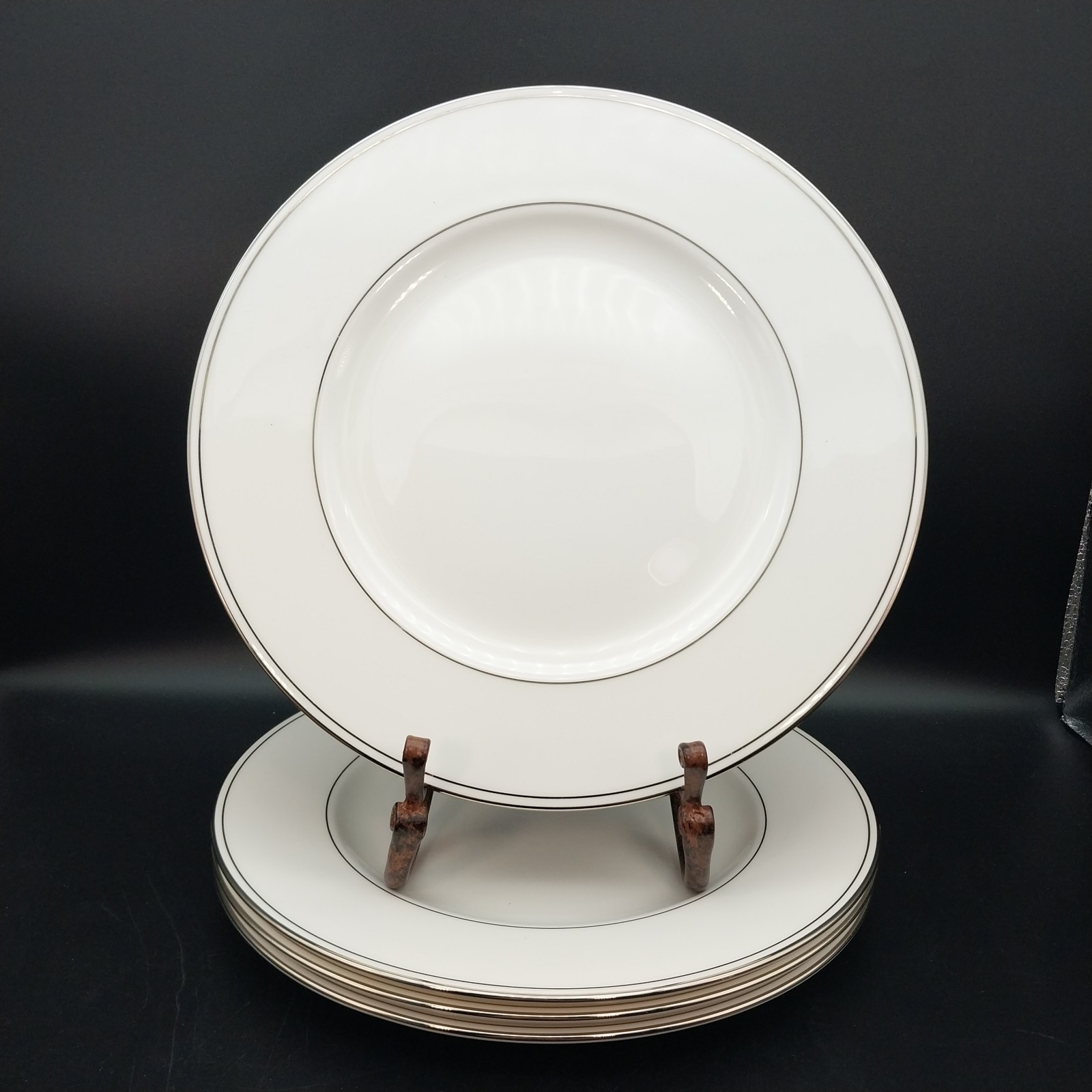 Set of 4 Lenox Federal Platinum Dinner Plates 10-7/8 Set of 4 Lenox Federal Platinum Dinner Plates 10-7/8