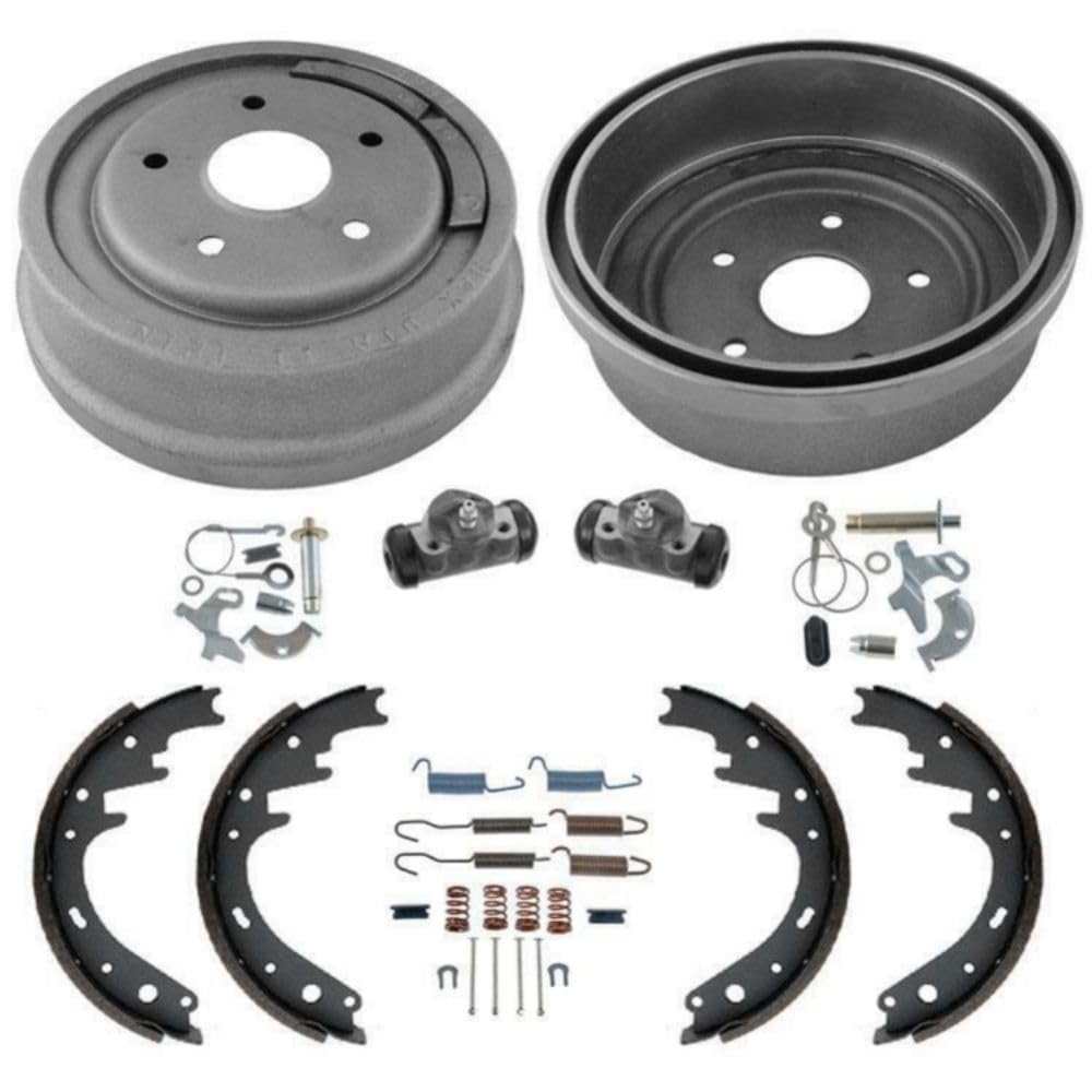 11 Rear Drums Shoes Wheel Cylinders Springs 8pc for Bronco F150 E150 Econoline