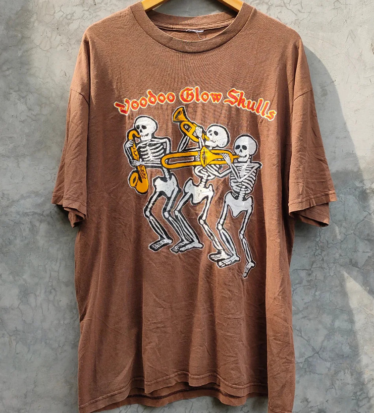 Vintage 90s Voodoo Glow Skulls Band Music Brown S to 5XL Shirt