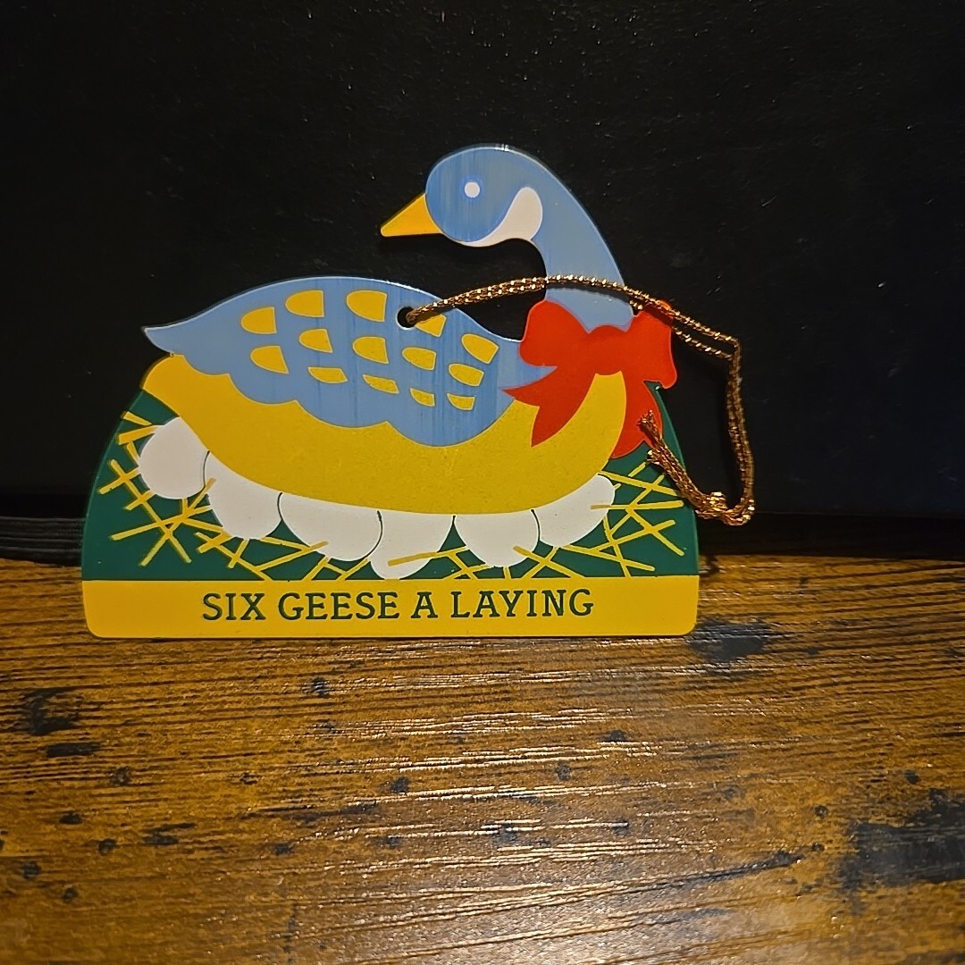 Vtg Avon 12 Days Of Christmas Ornaments The Gift Collection Six Geese A Laying